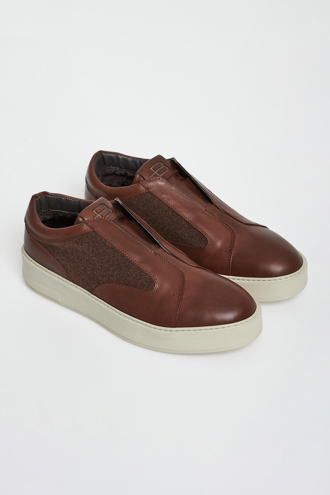 Sneakersy męskie skórzane BALDININI