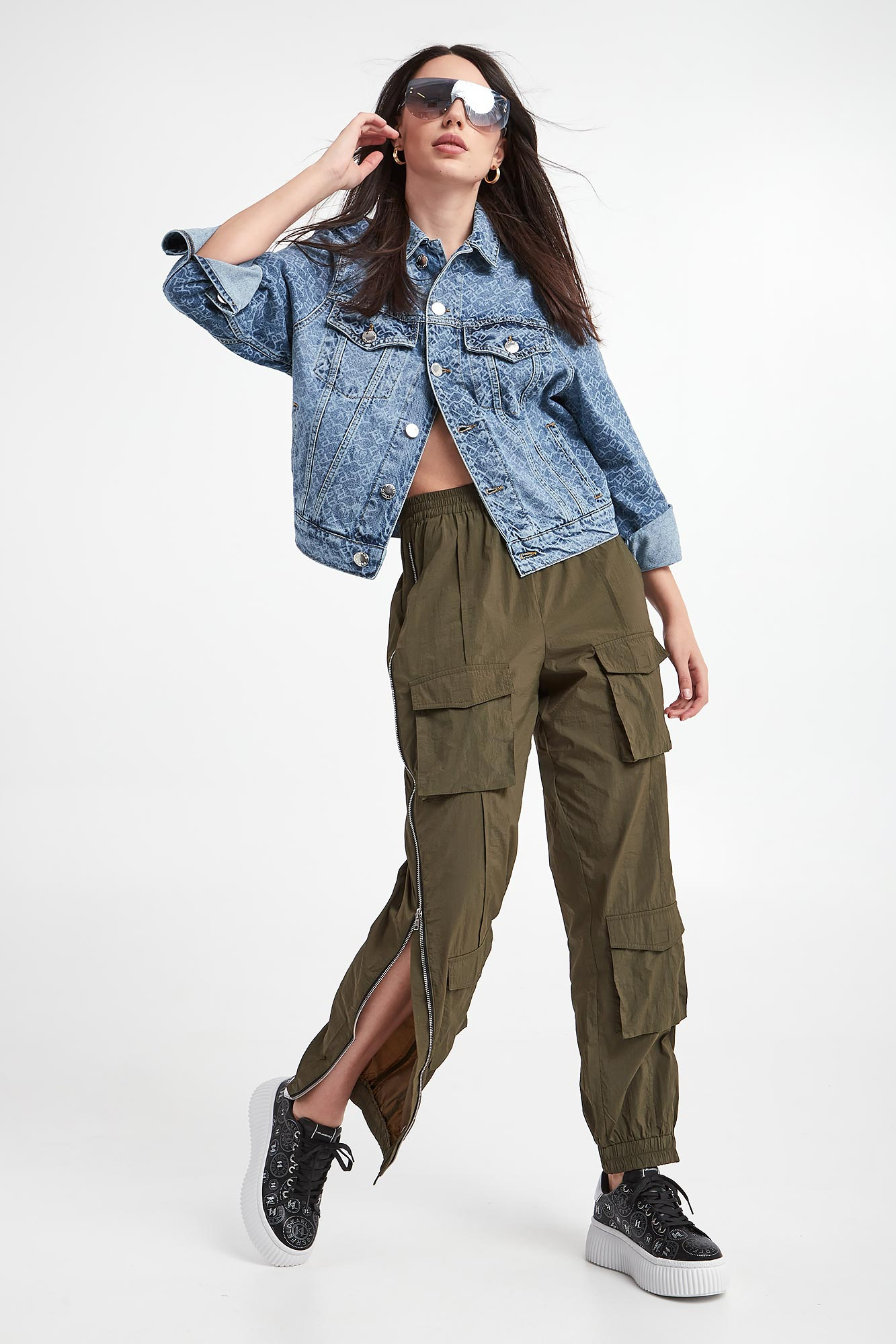 Spodnie damskie cargo GESTUZ