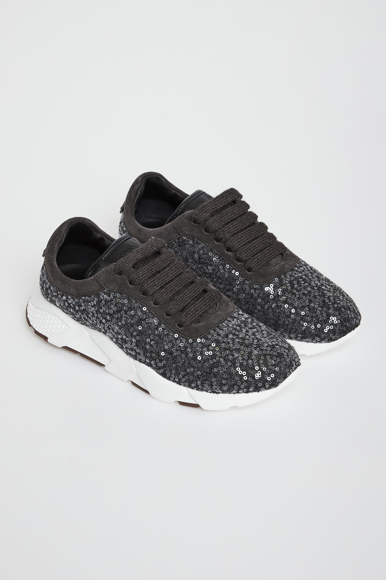 Sneakersy damskie z cekinami PESERICO