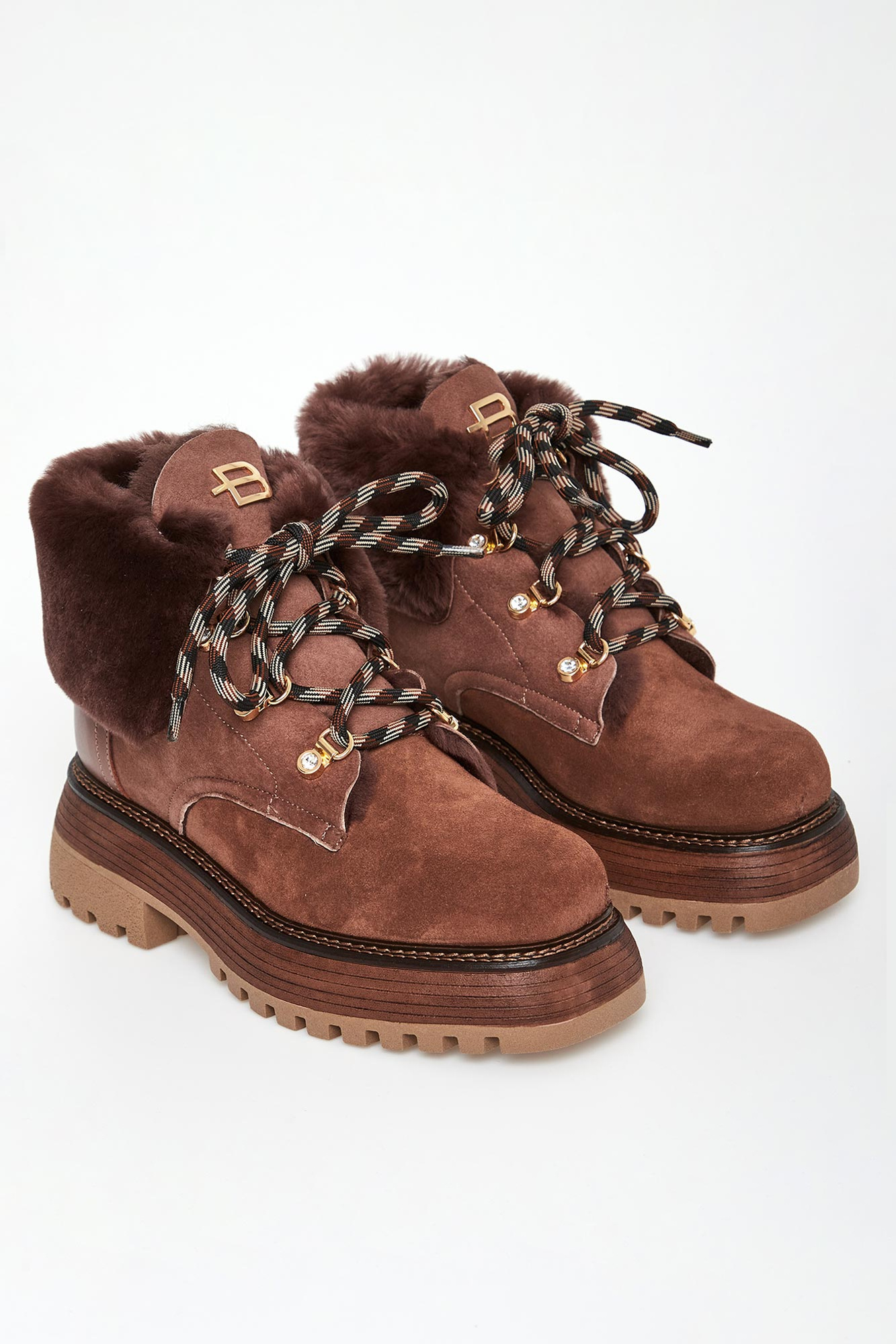 Trapery damskie zamszowe BALDININI