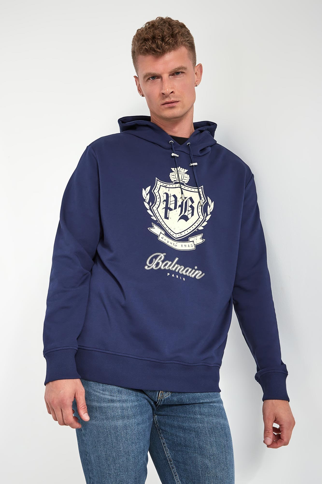 Bluza męska z kapturem BALMAIN