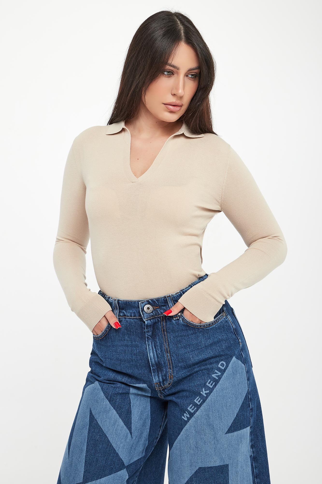 Sweter damski polo Palanca WEEKEND MAX MARA