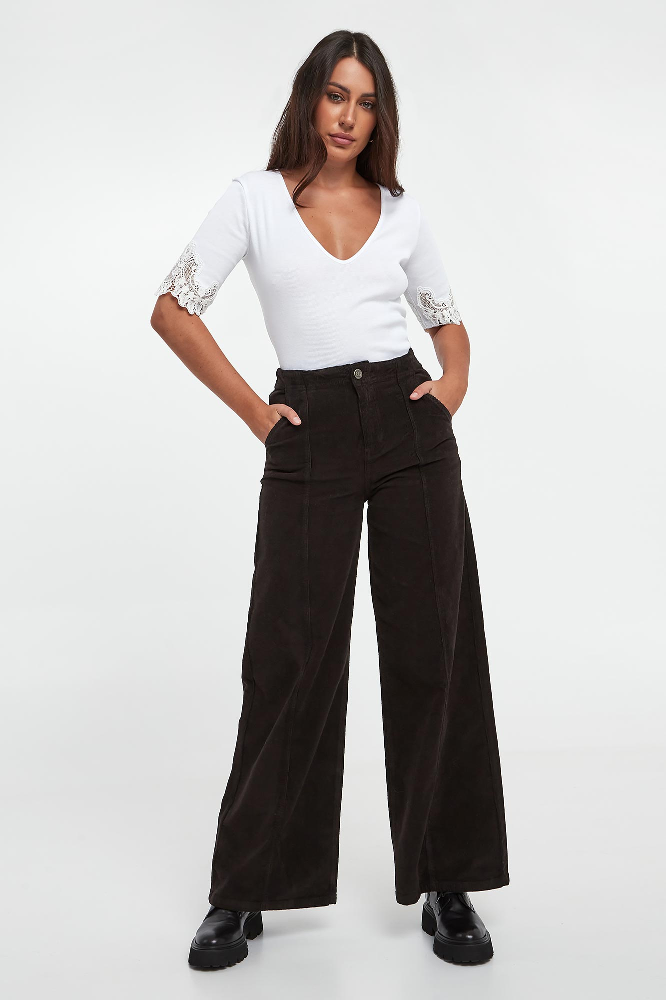 Spodnie damskie sztruksowe TWINSET