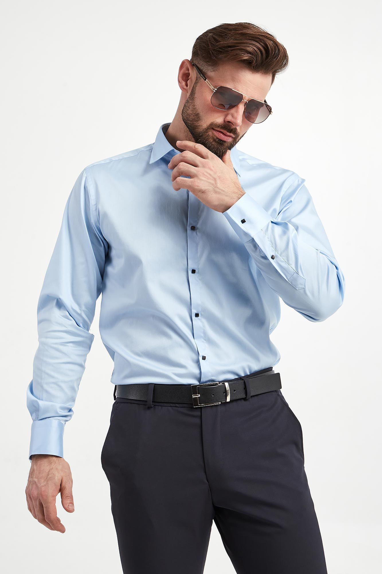 Koszula męska popelinowa KARL LAGERFELD