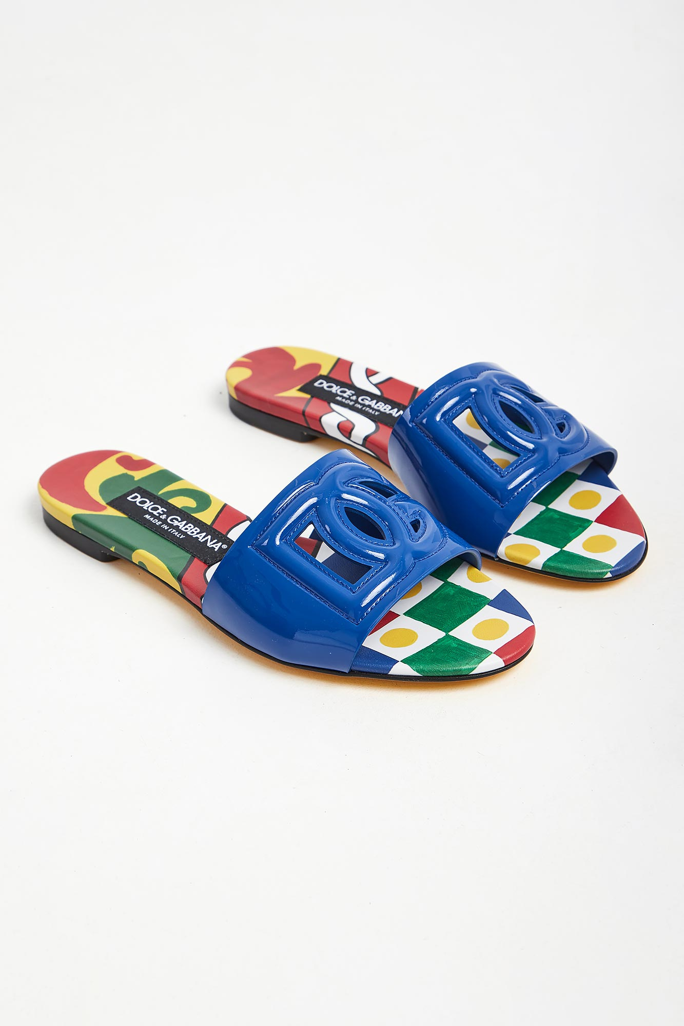 Klapki damskie skórzane DOLCE & GABBANA