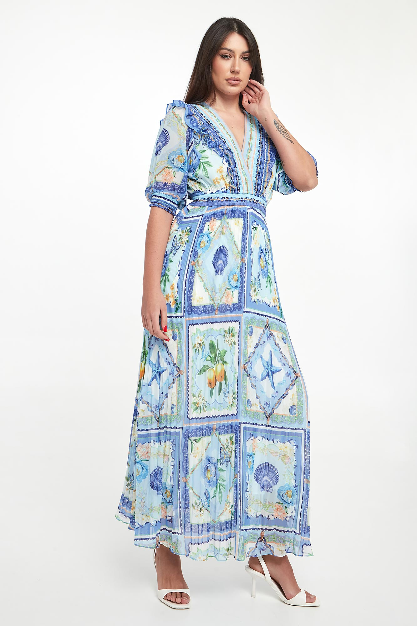 Sukienka szyfonowa maxi HALE BOB