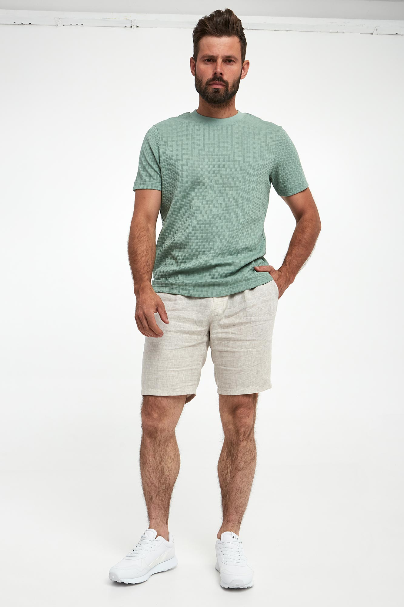 Szorty męskie lniane Dinghy JOOP!