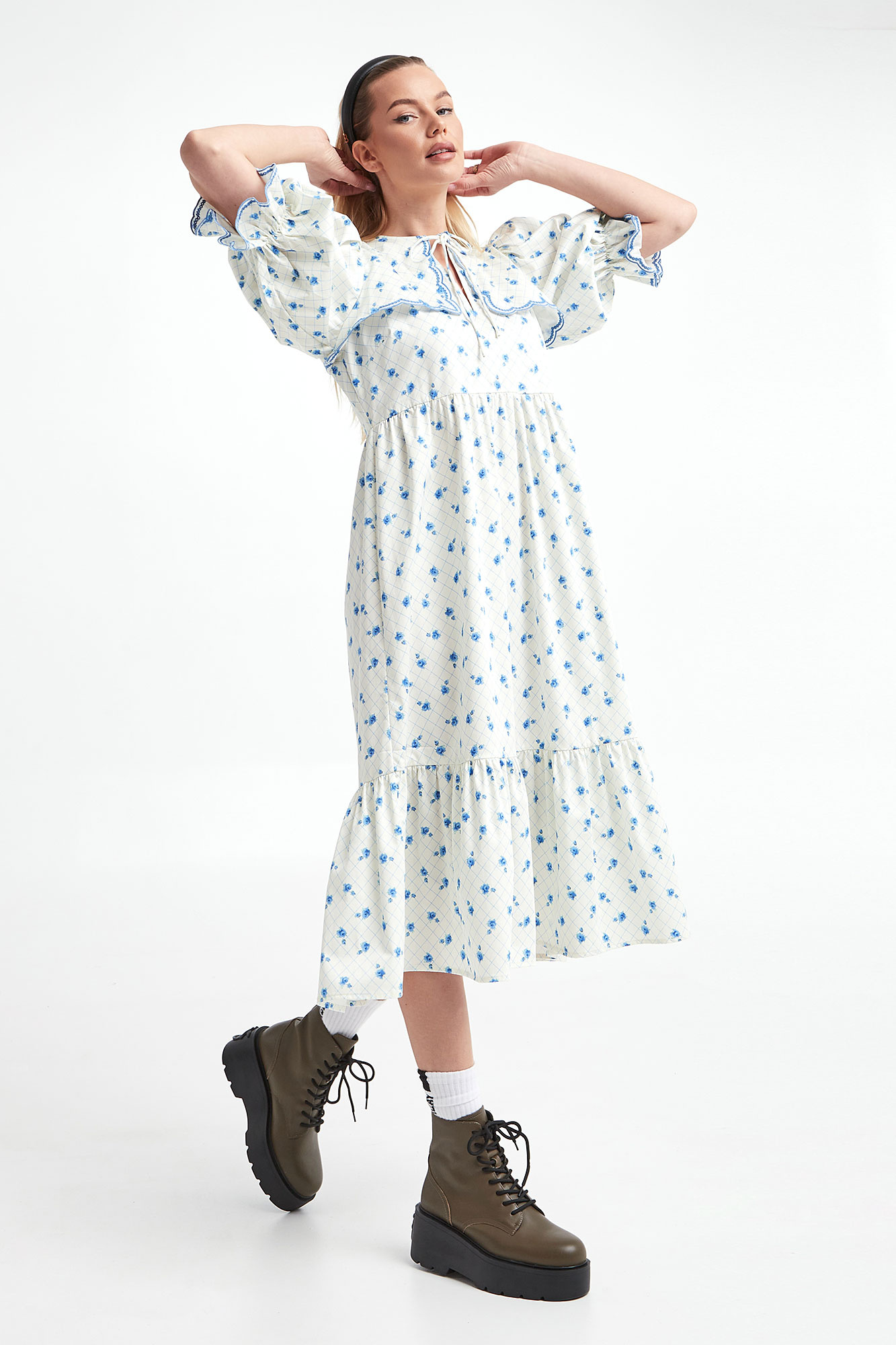 Sukienka w kwiaty NOTES DU NORD