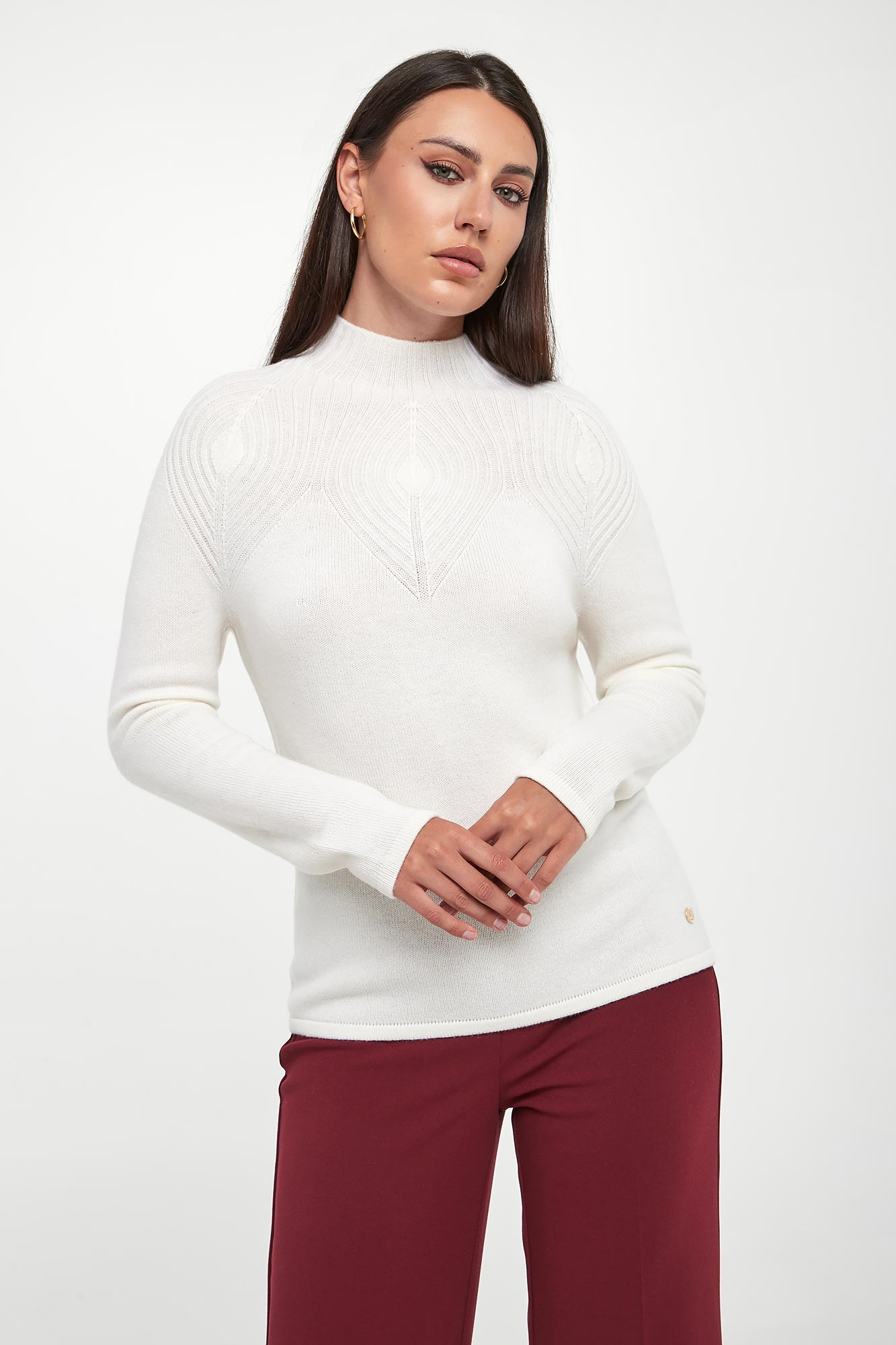 Sweter damski wełniany JOSEPH RIBKOFF