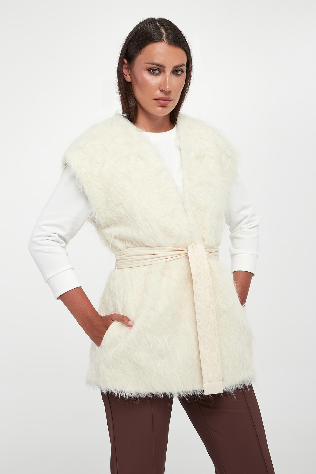 Kamizelka damska futrzana PESERICO