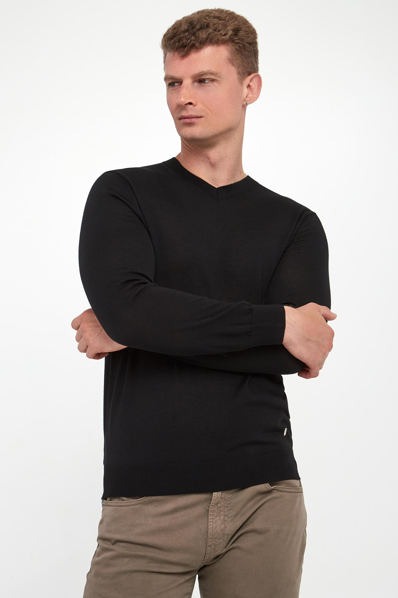 Sweter męski z wełny merino LIU JO