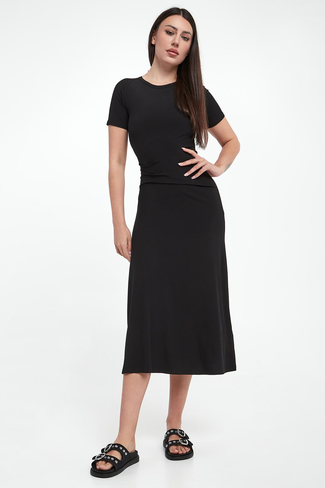 Sukienka z marszczeniem Norois MARELLA MONOCHROME