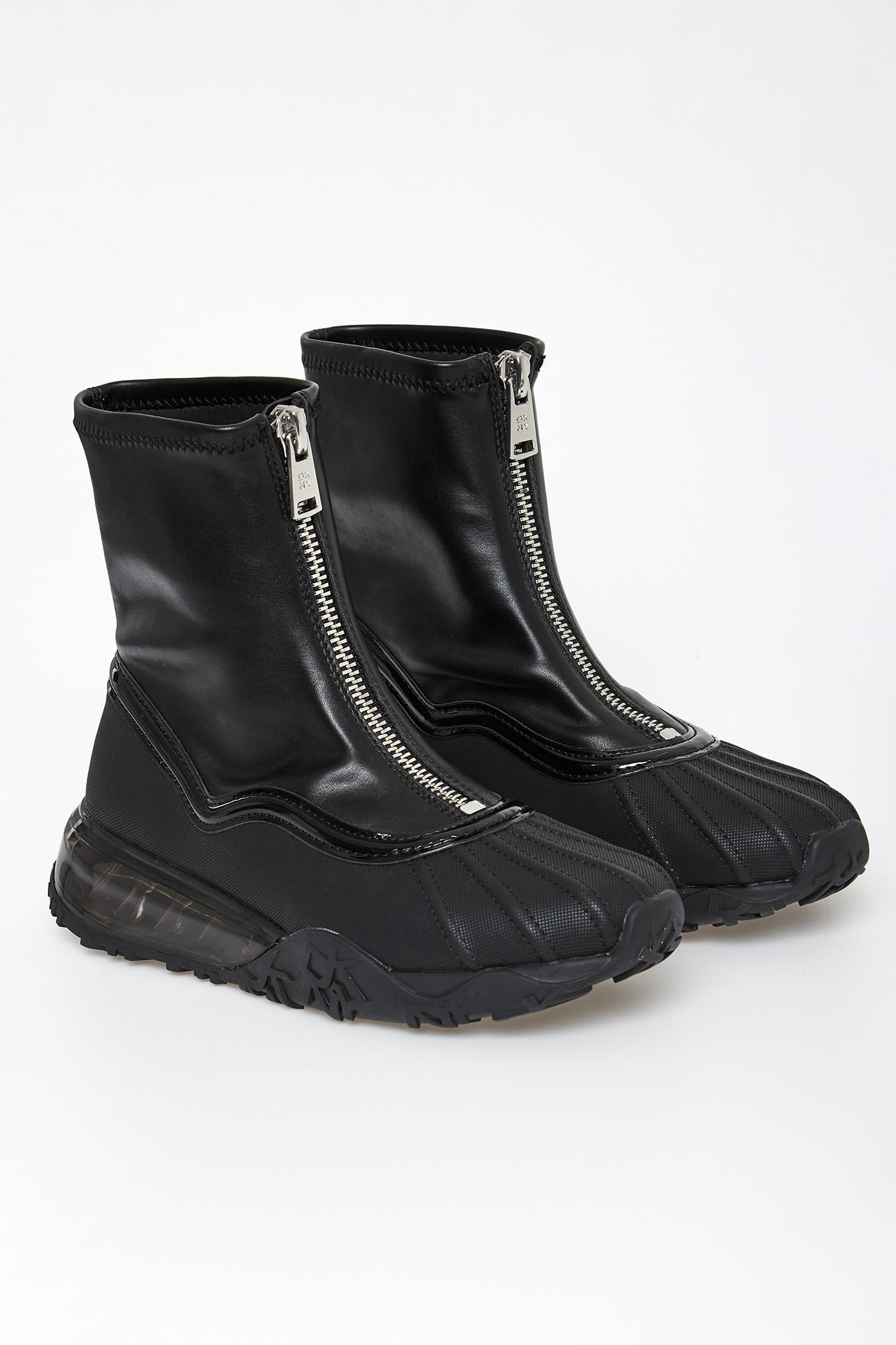 Botki damskie wysoką cholewką DKNY