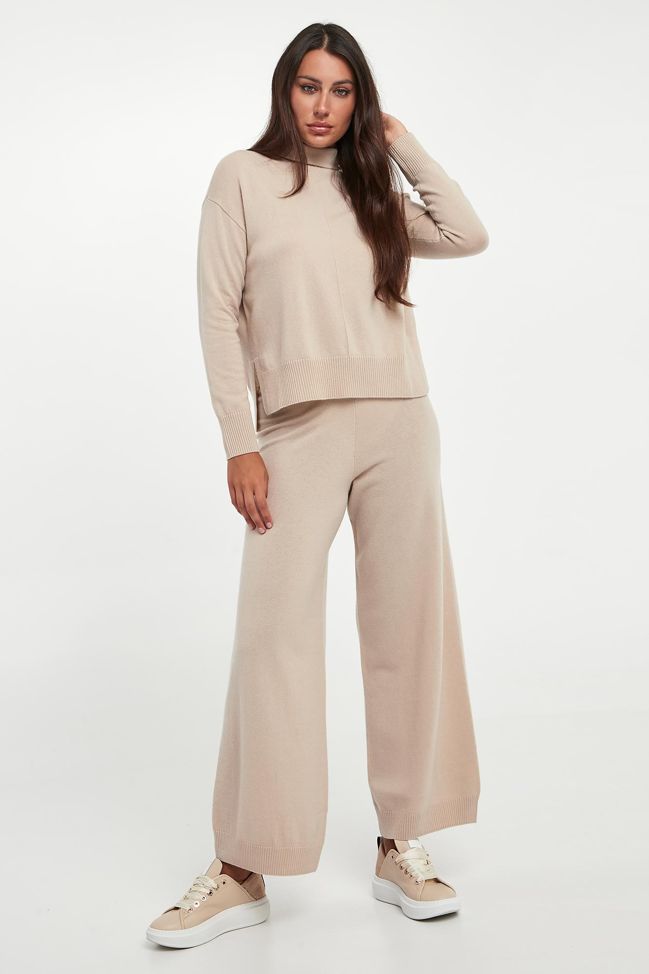 Spodnie damskie z kaszmirem Josef WEEKEND MAX MARA