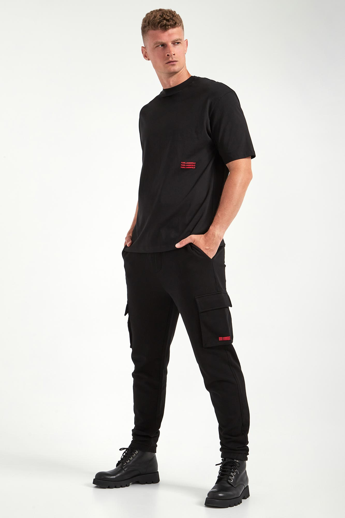 Spodnie dresowe męskie cargo KARL LAGERFELD