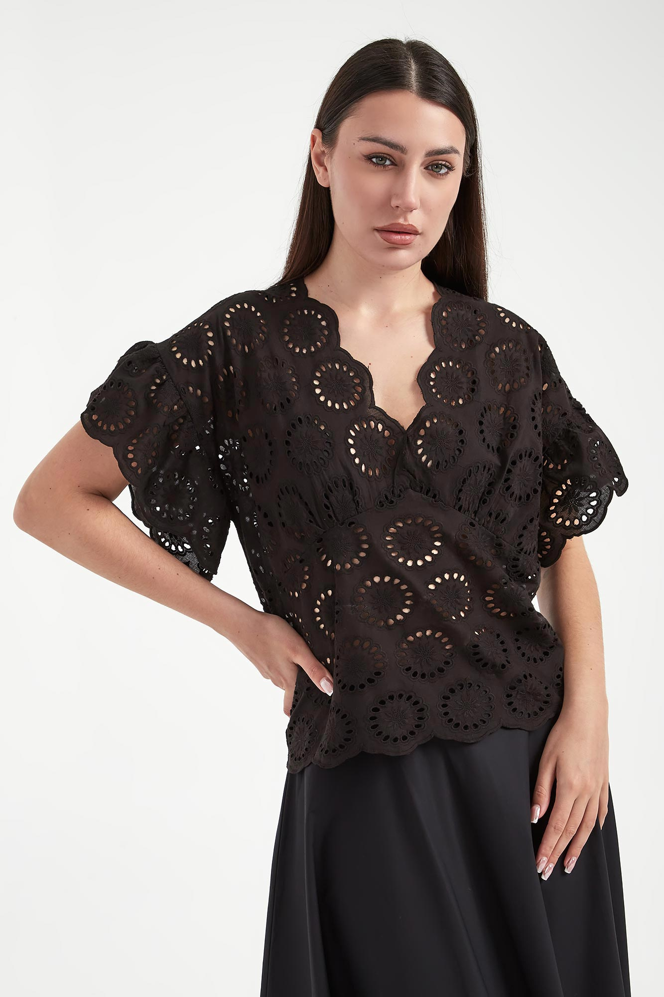 Bluzka damska w haft angielski TWINSET