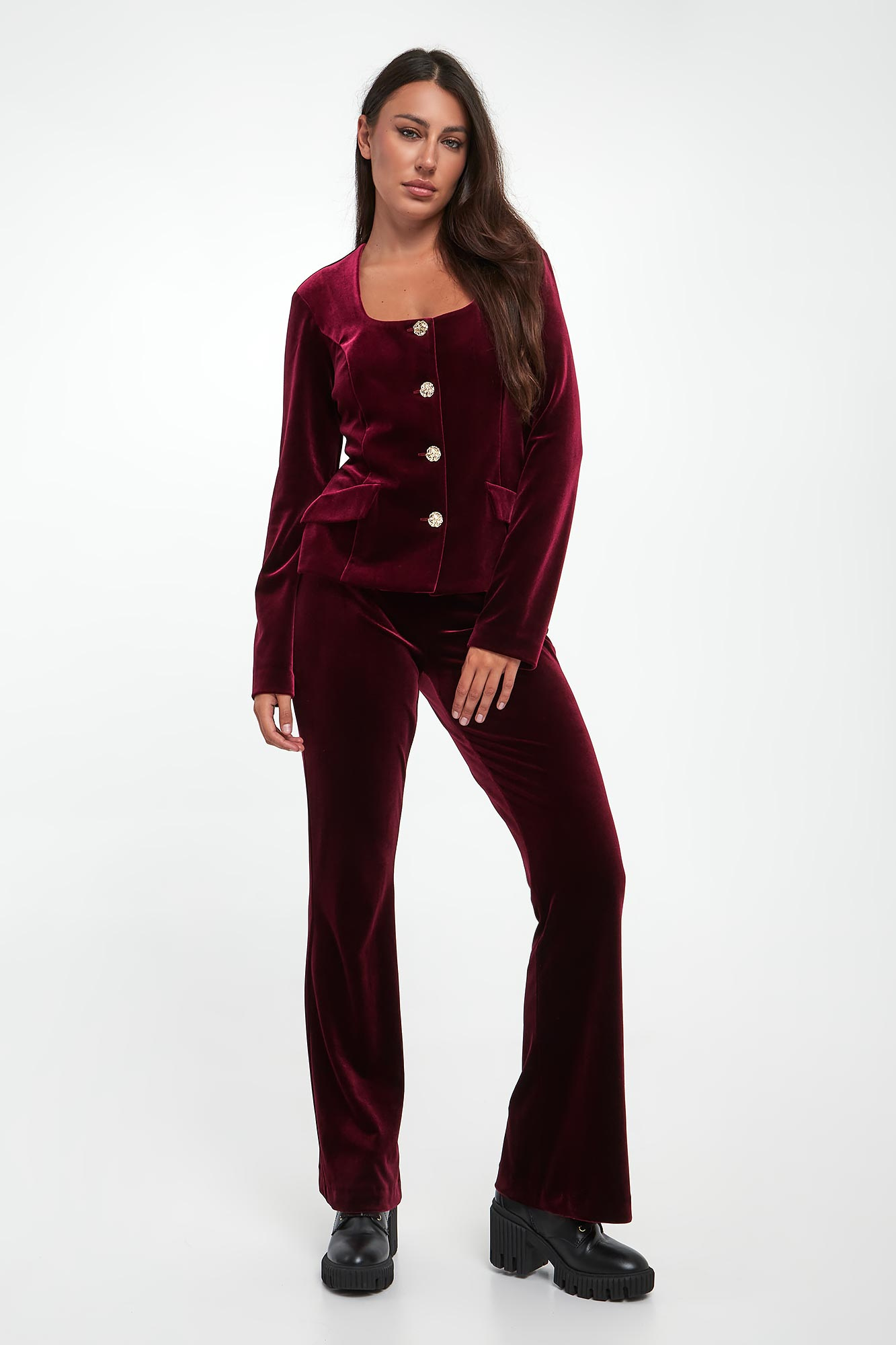 Spodnie damskie welurowe JOSEPH RIBKOFF