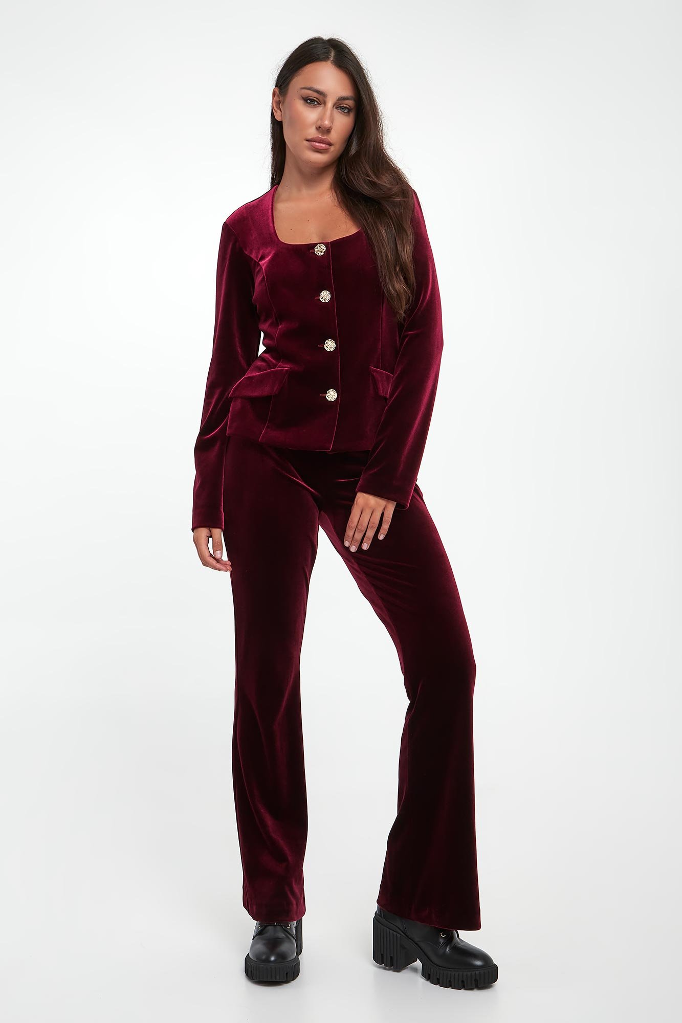 Spodnie damskie welurowe JOSEPH RIBKOFF