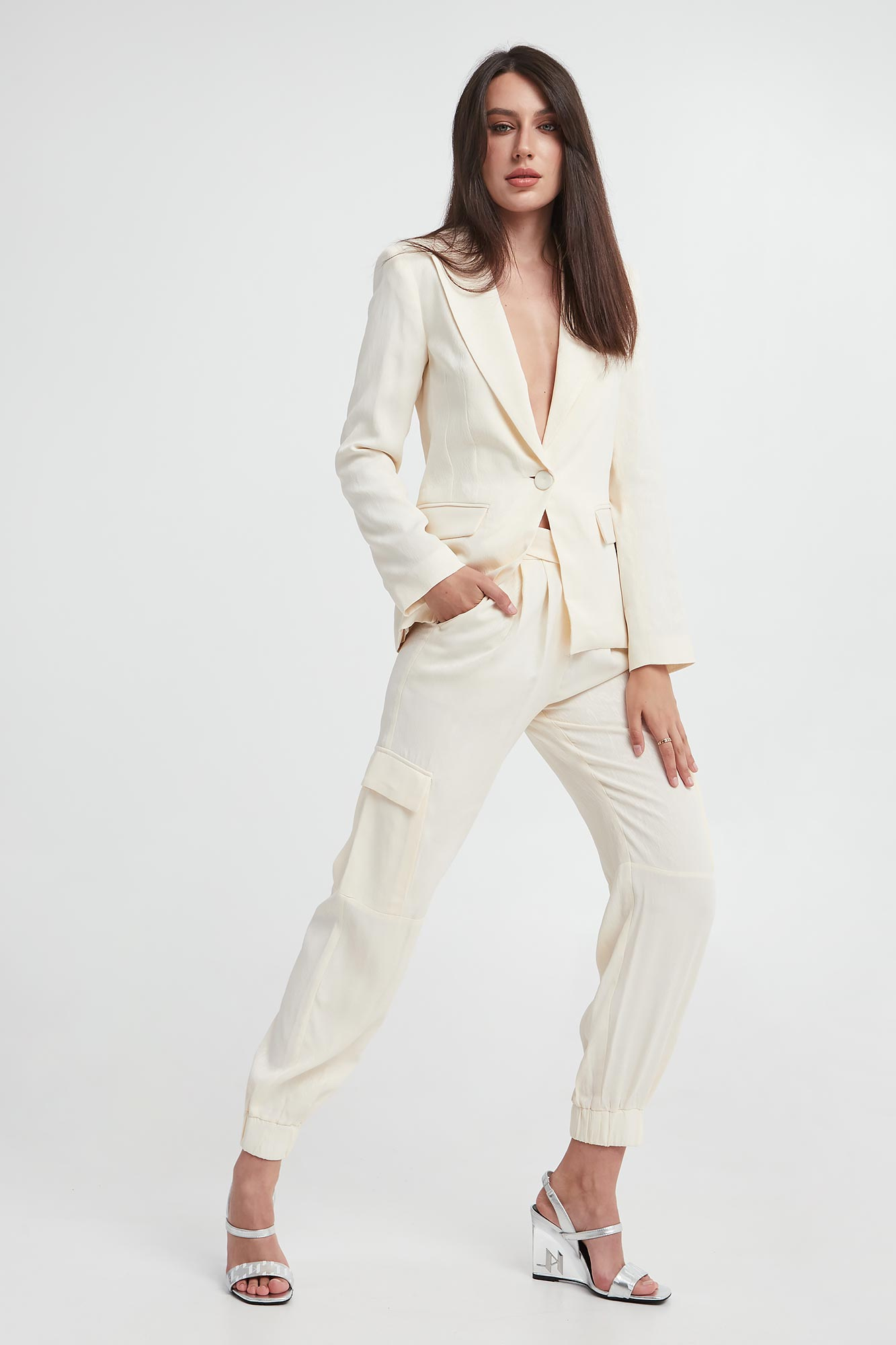 Spodnie damskie żakardowe LIU JO