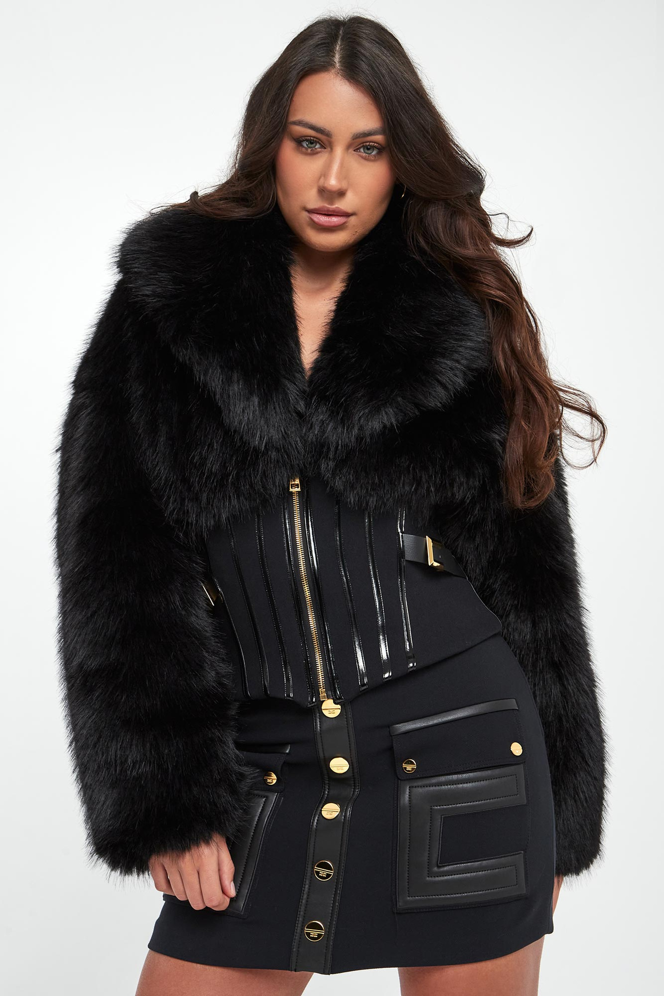 Kurtka damska z futrem ELISABETTA FRANCHI