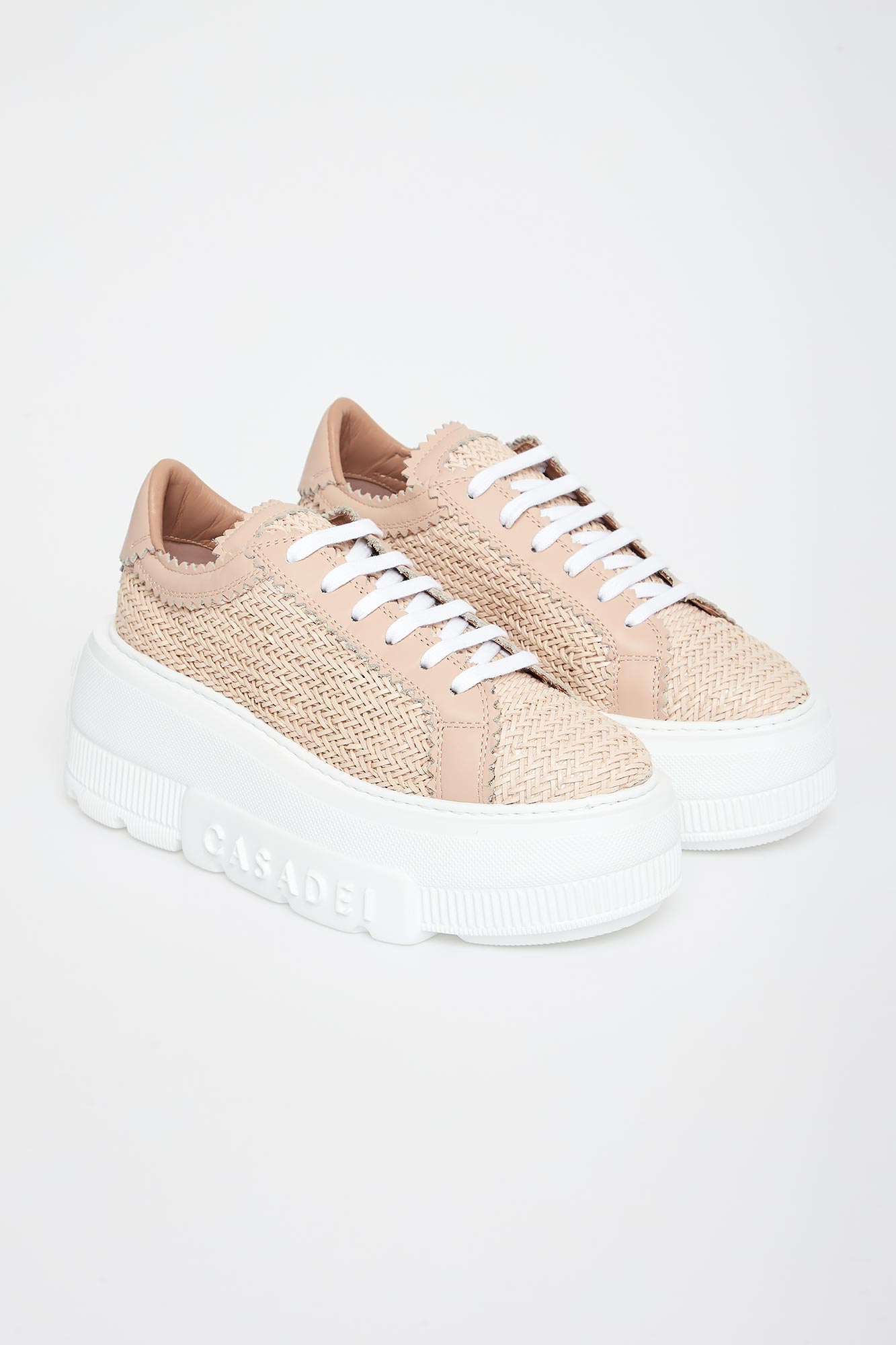 Sneakersy damskie skórzane CASADEI