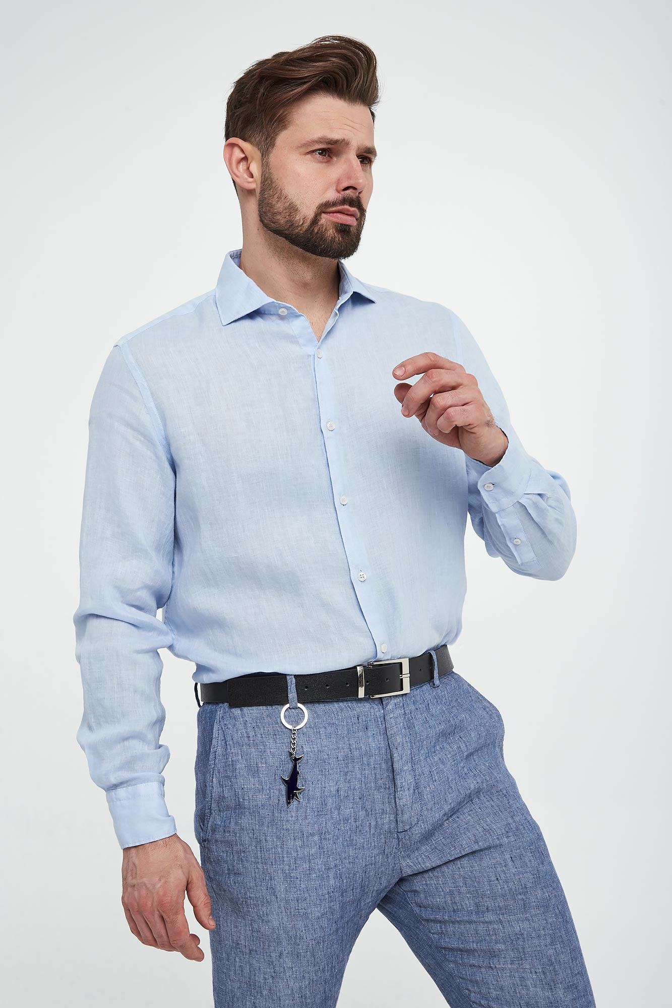 Koszula męska lniana PAUL&SHARK