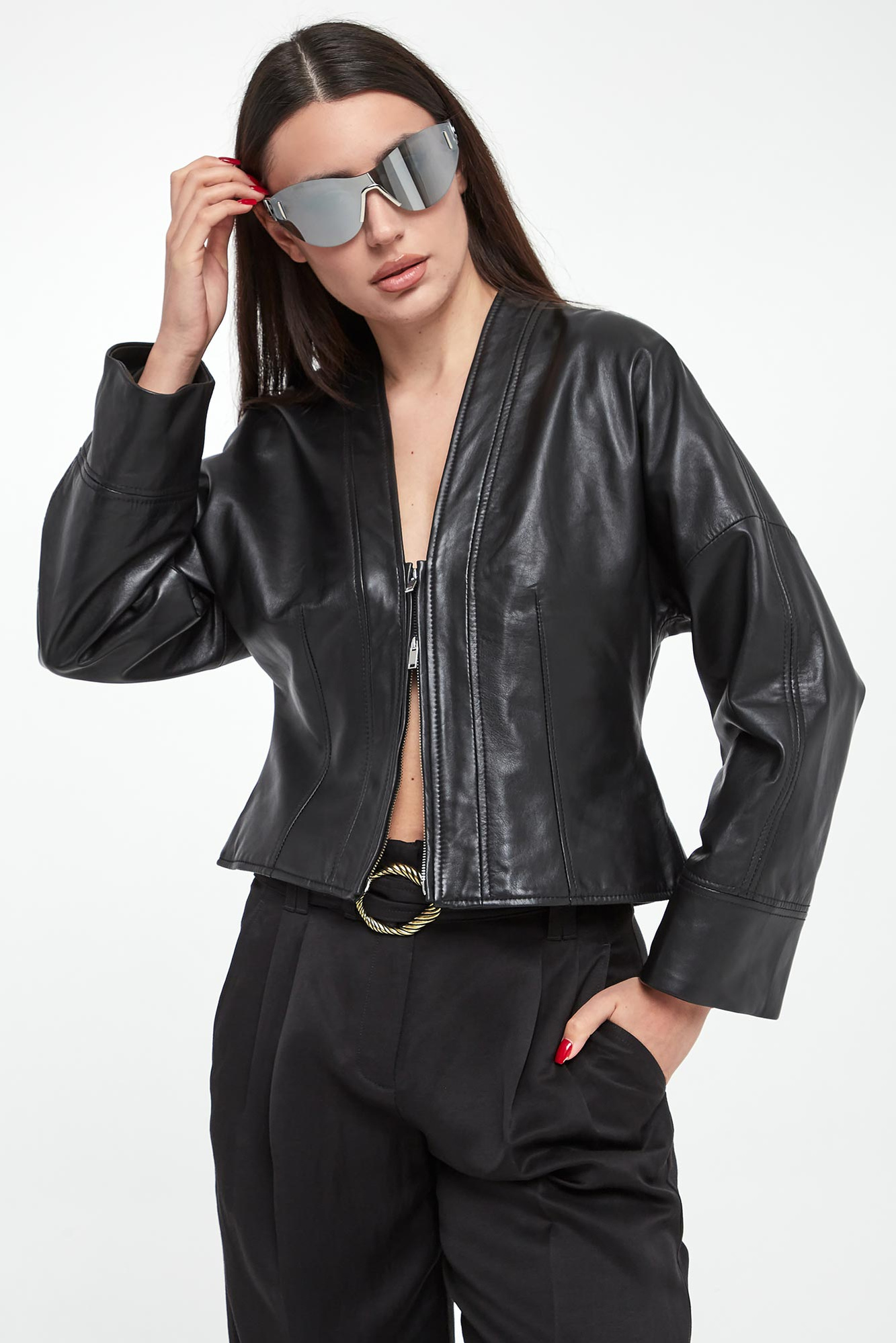 Kurtka damska skórzana Daily MARELLA