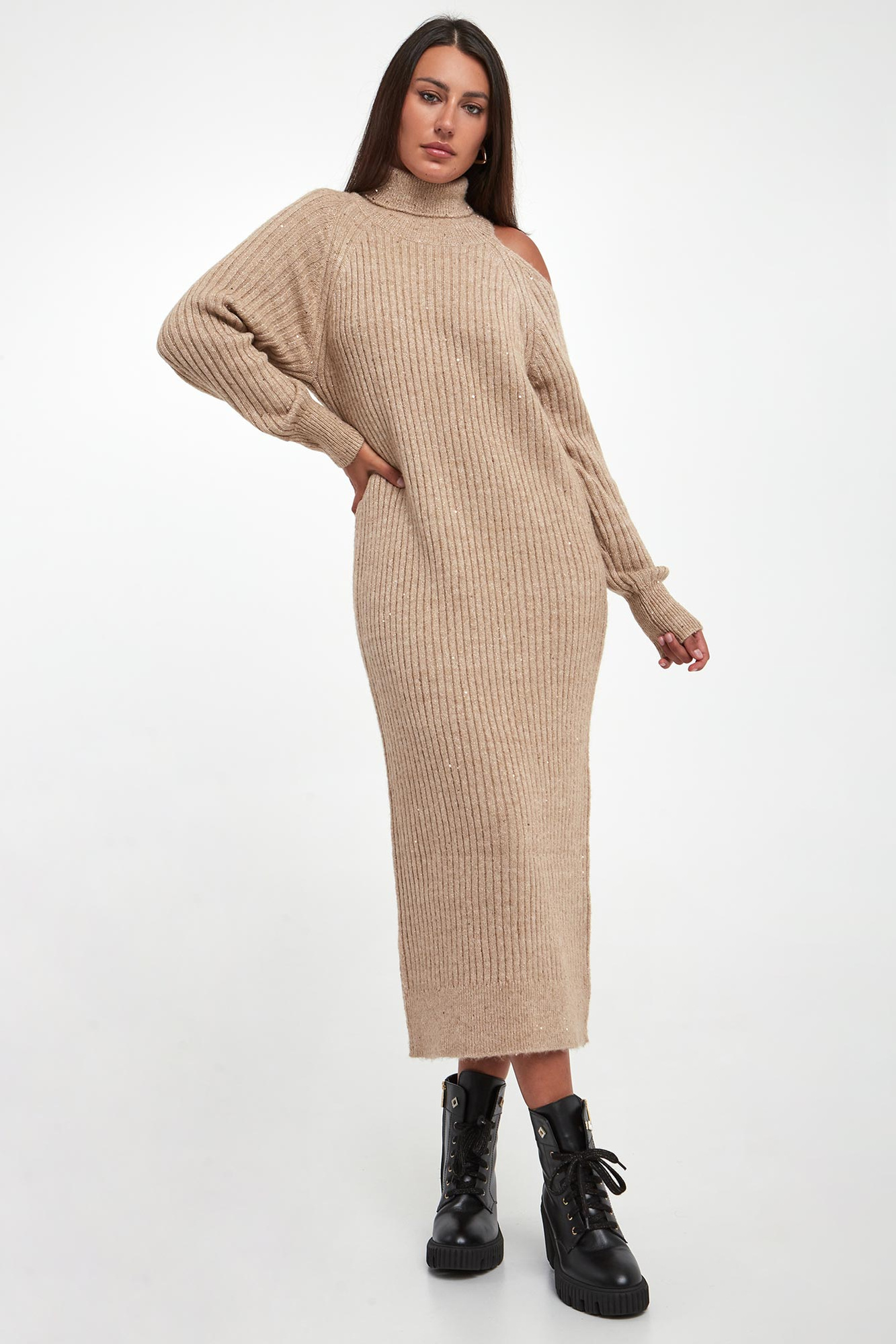 Sukienka maxi z cekinami TWINSET ACTITUDE