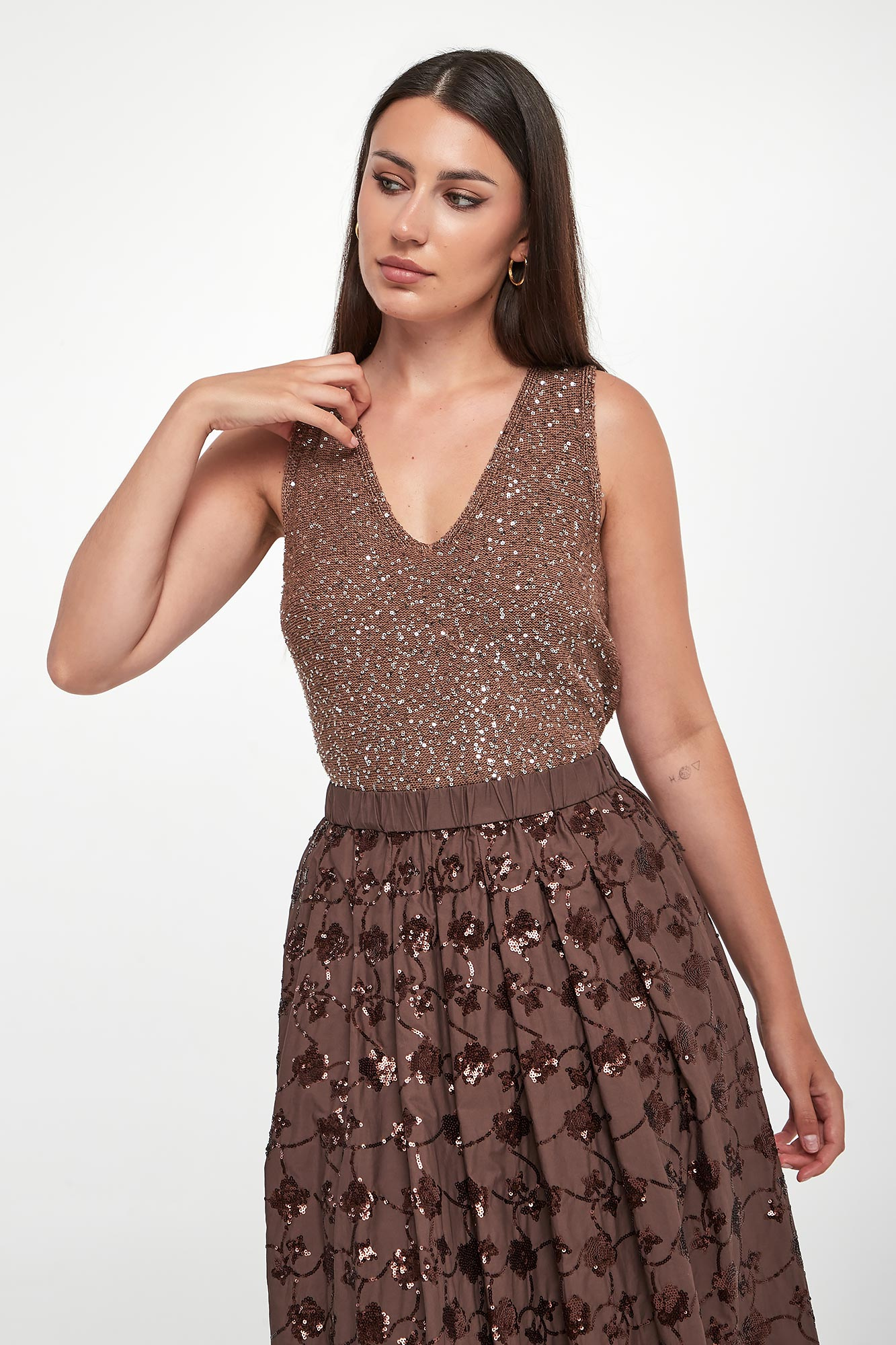 Top damski z cekinami Acaici WEEKEND MAX MARA