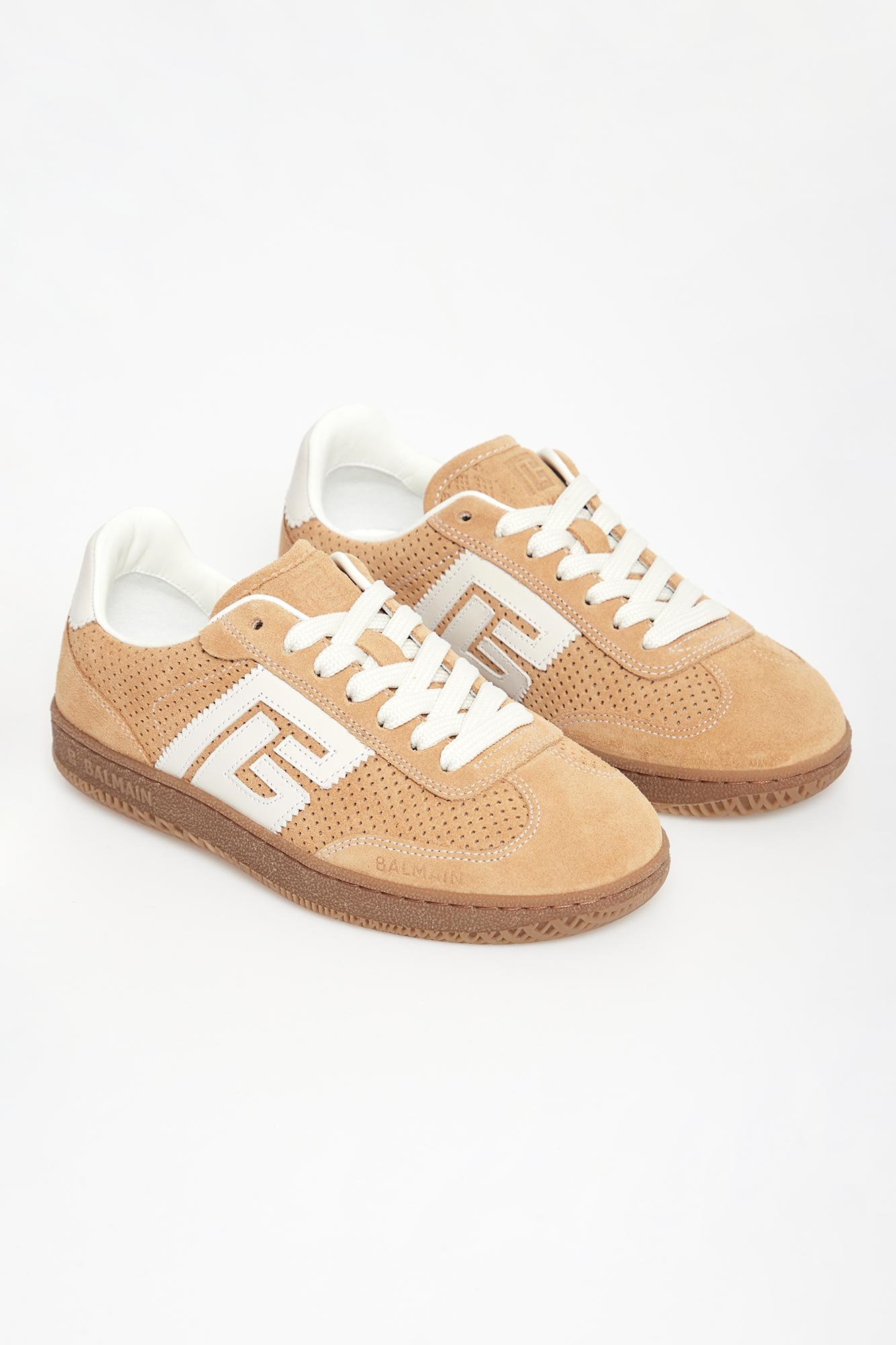 Sneakersy damskie skórzane Swan BALMAIN