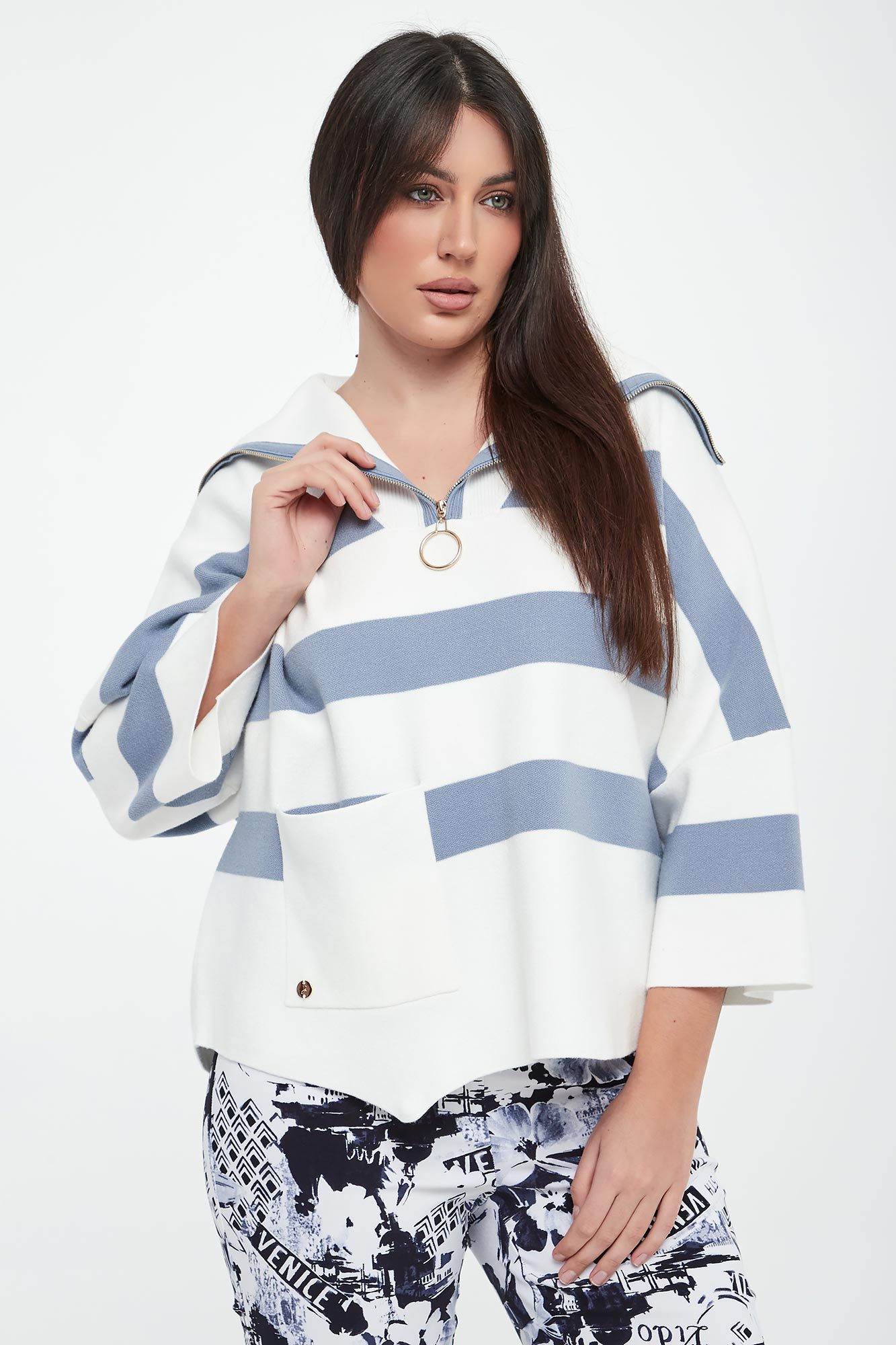 Sweter damski z golfem JOSEPH RIBKOFF