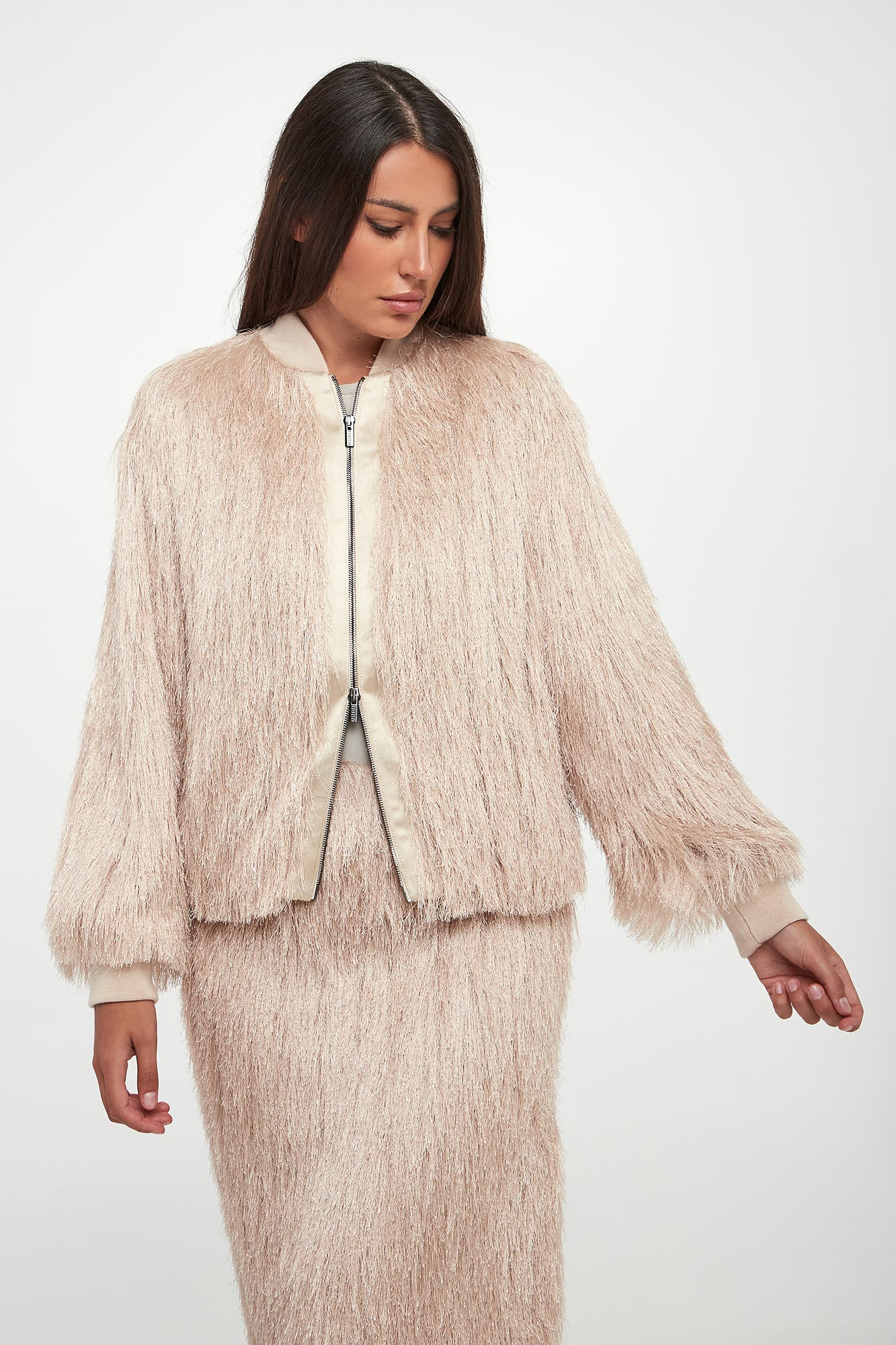 Kurtka damska z frędzlami PESERICO