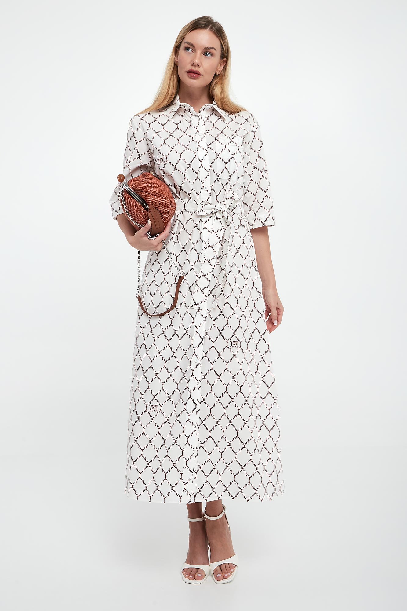 Sukienka midi Daniel MAX MARA BEACHWEAR