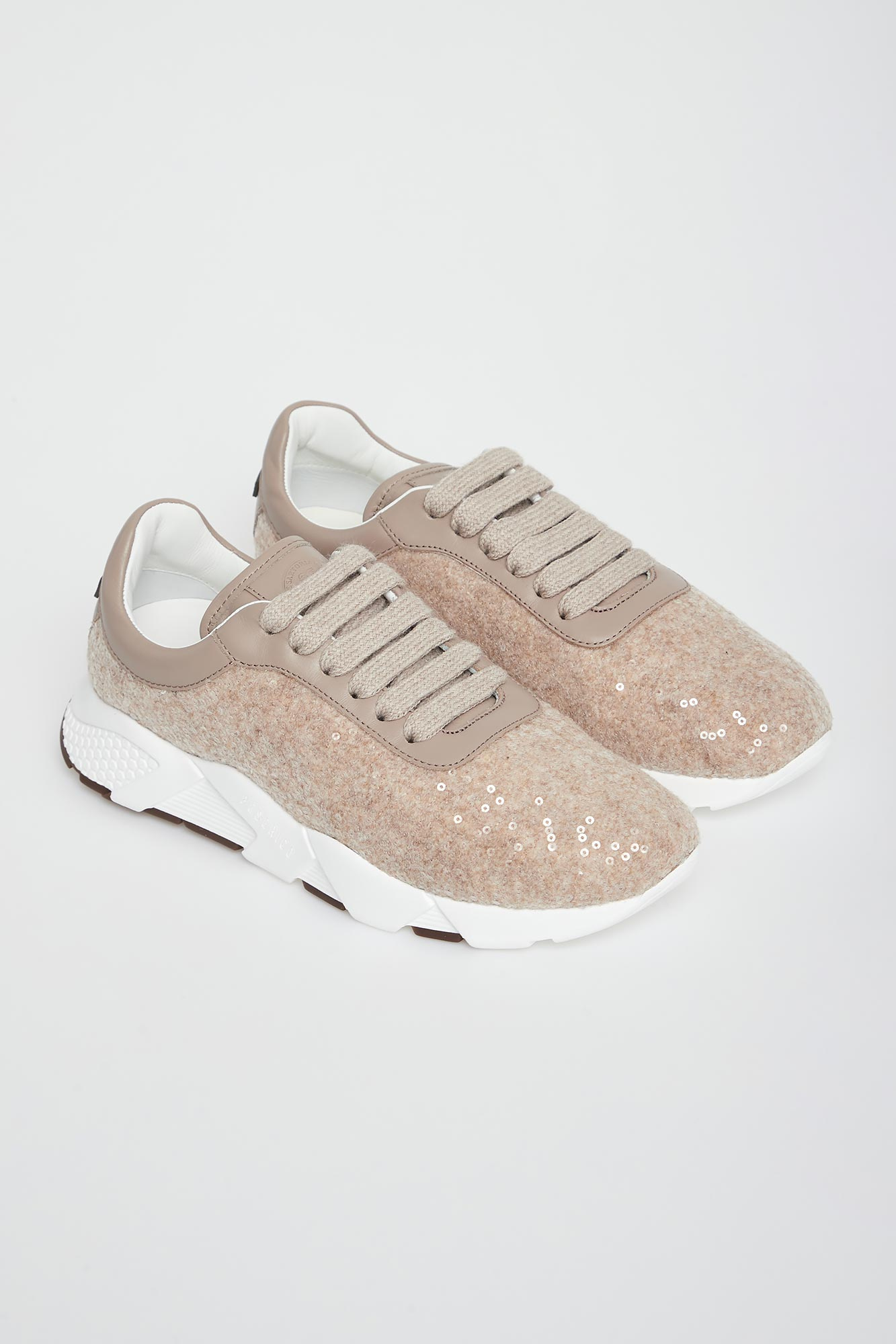 Sneakersy damskie z cekinami PESERICO