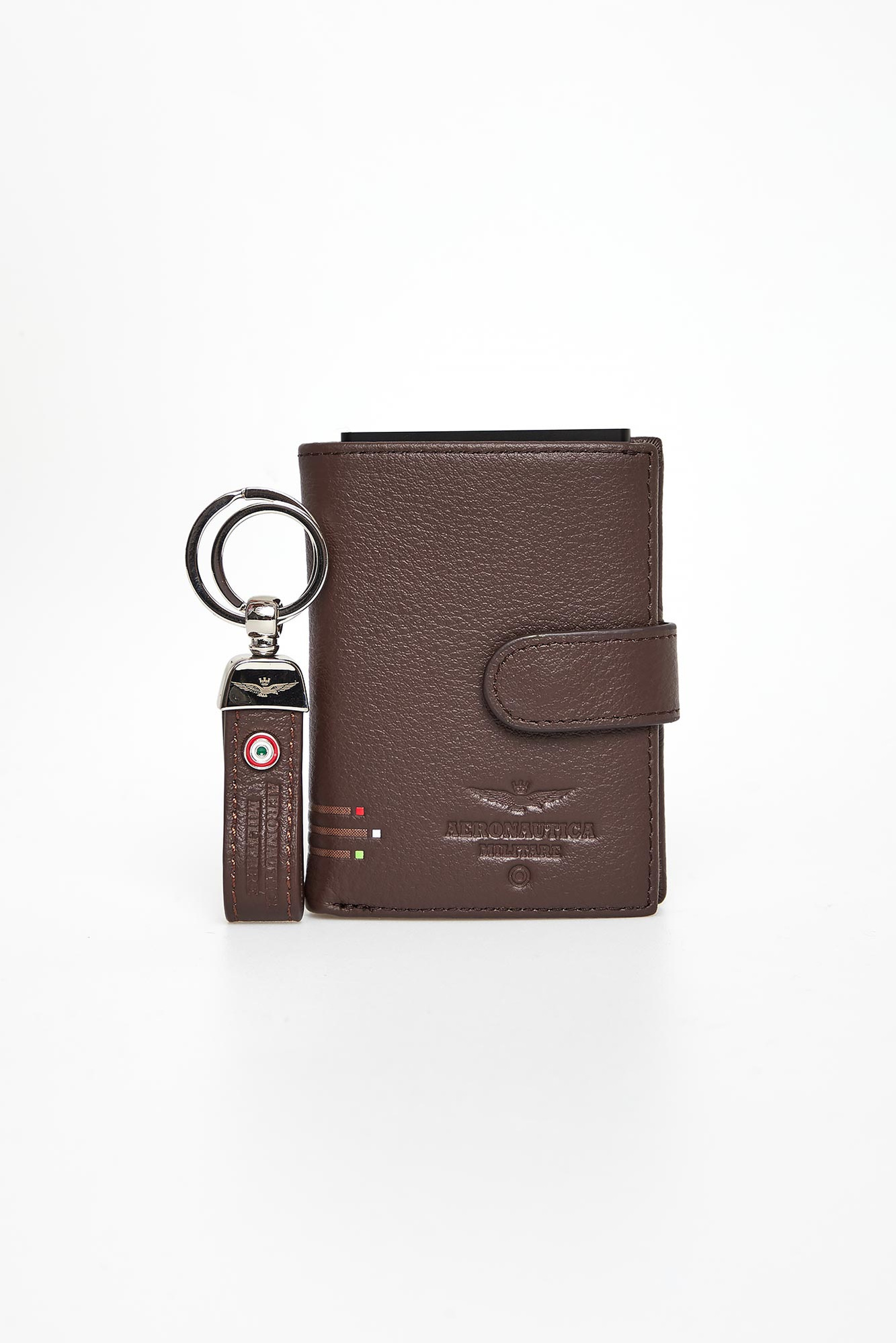 Komplet portfel + brelok męski skórzany AERONAUTICA MILITARE