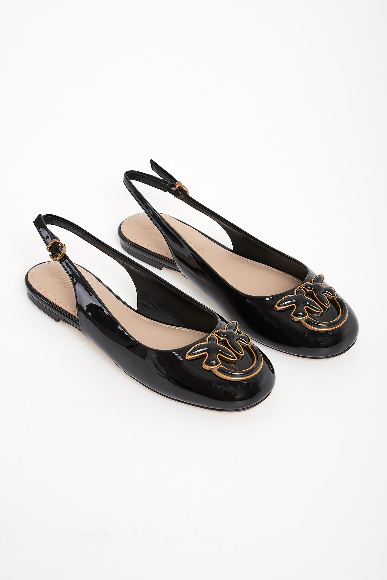 Baleriny lakierowana skóra PINKO