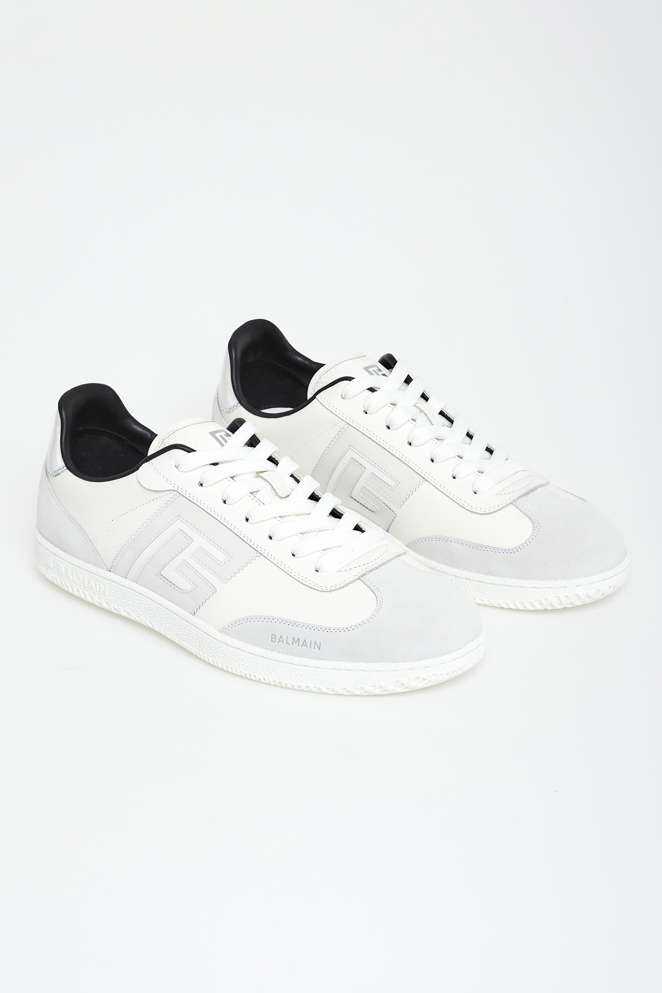 Sneakersy męskie skórzane Swan BALMAIN