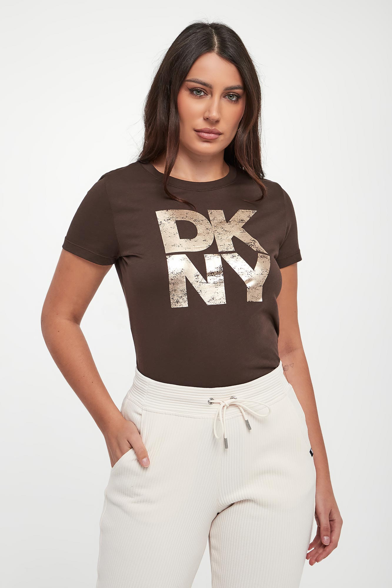 T-shirt damski DKNY