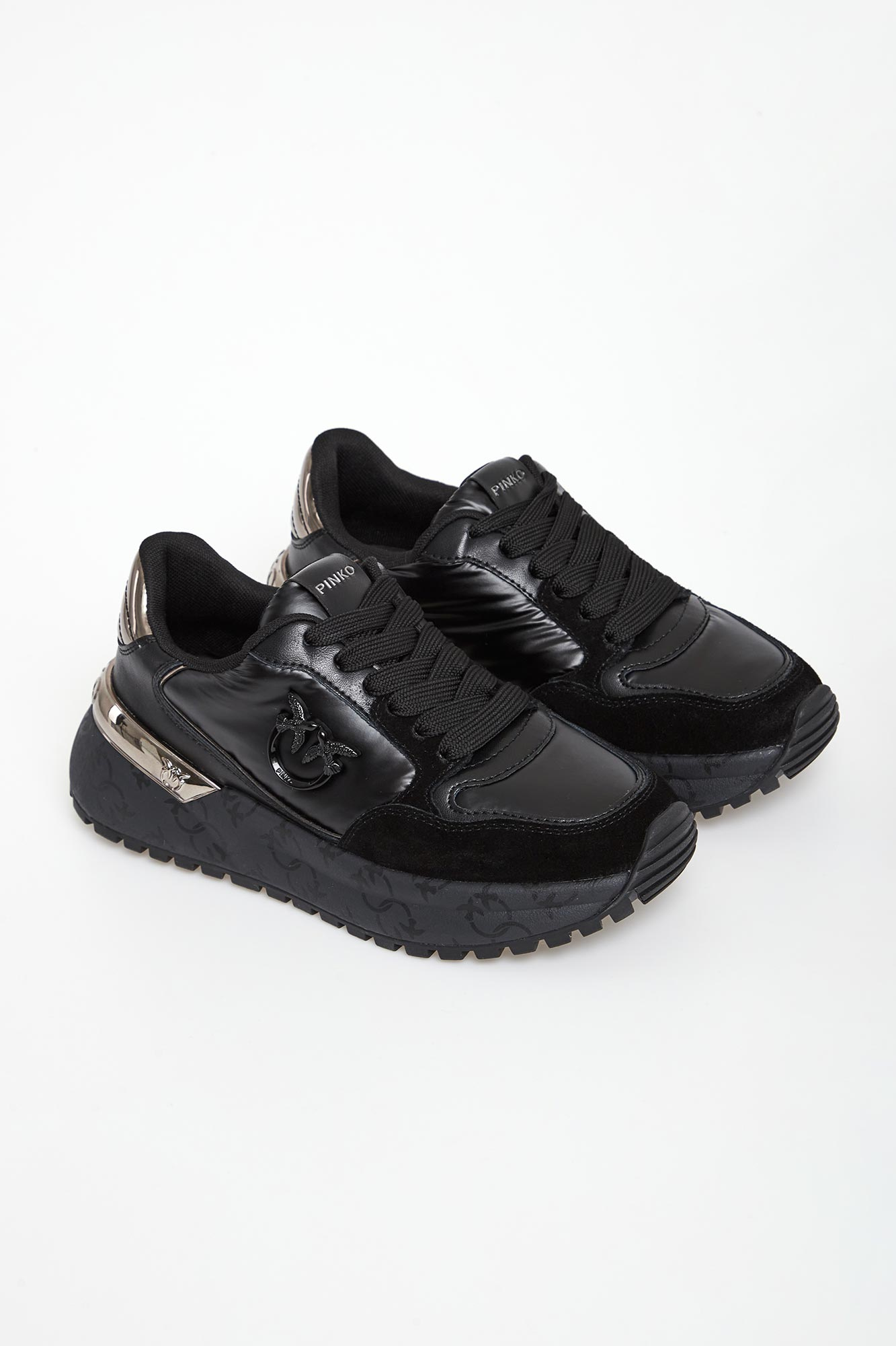 Sneakersy damskie skórzane Gem 07 PINKO