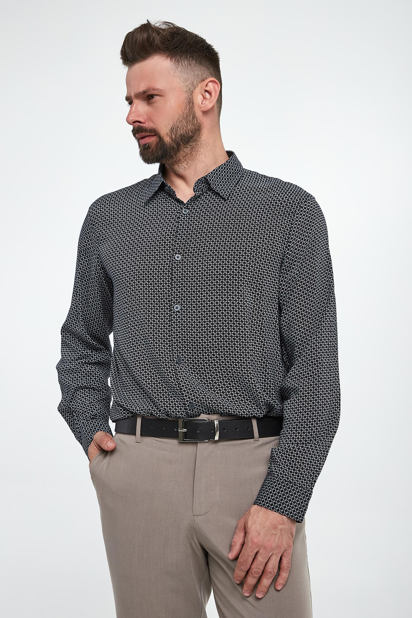 Koszula męska ze wzorem ARMANI EXCHANGE