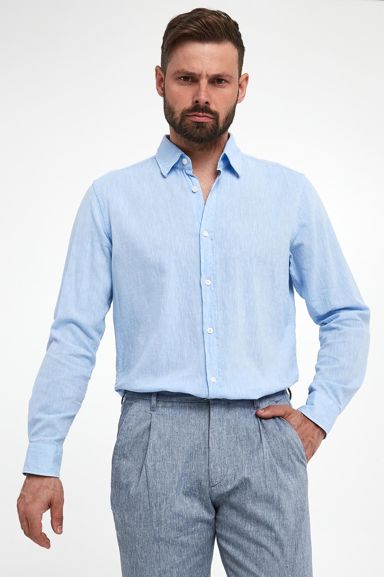 Koszula męska lniana Hanson JOOP! JEANS