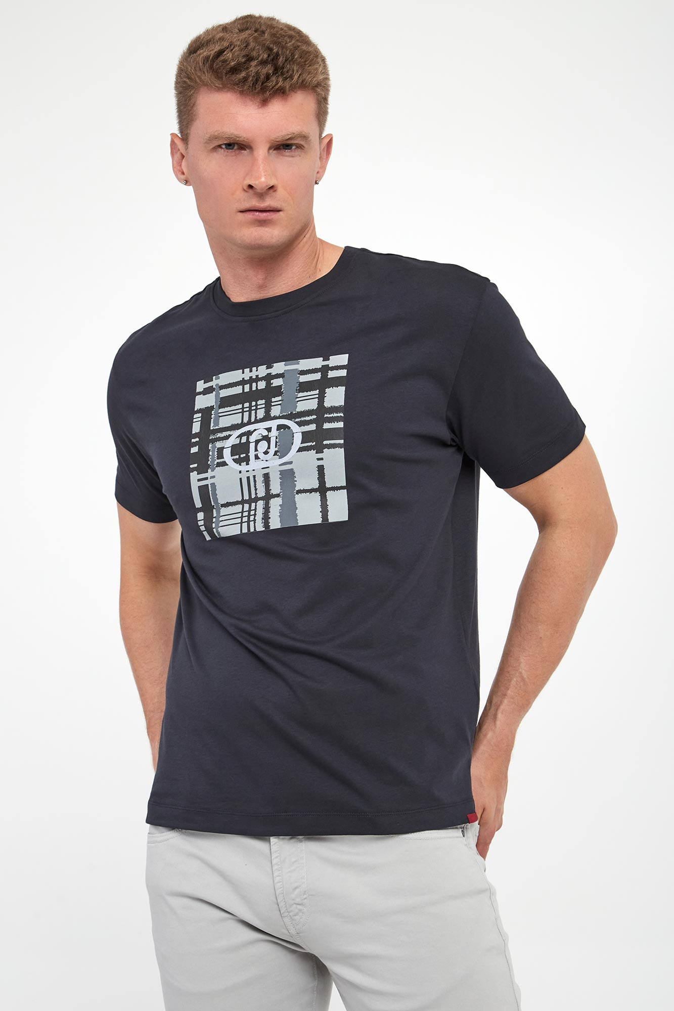 T-shirt męski z logo LIU JO