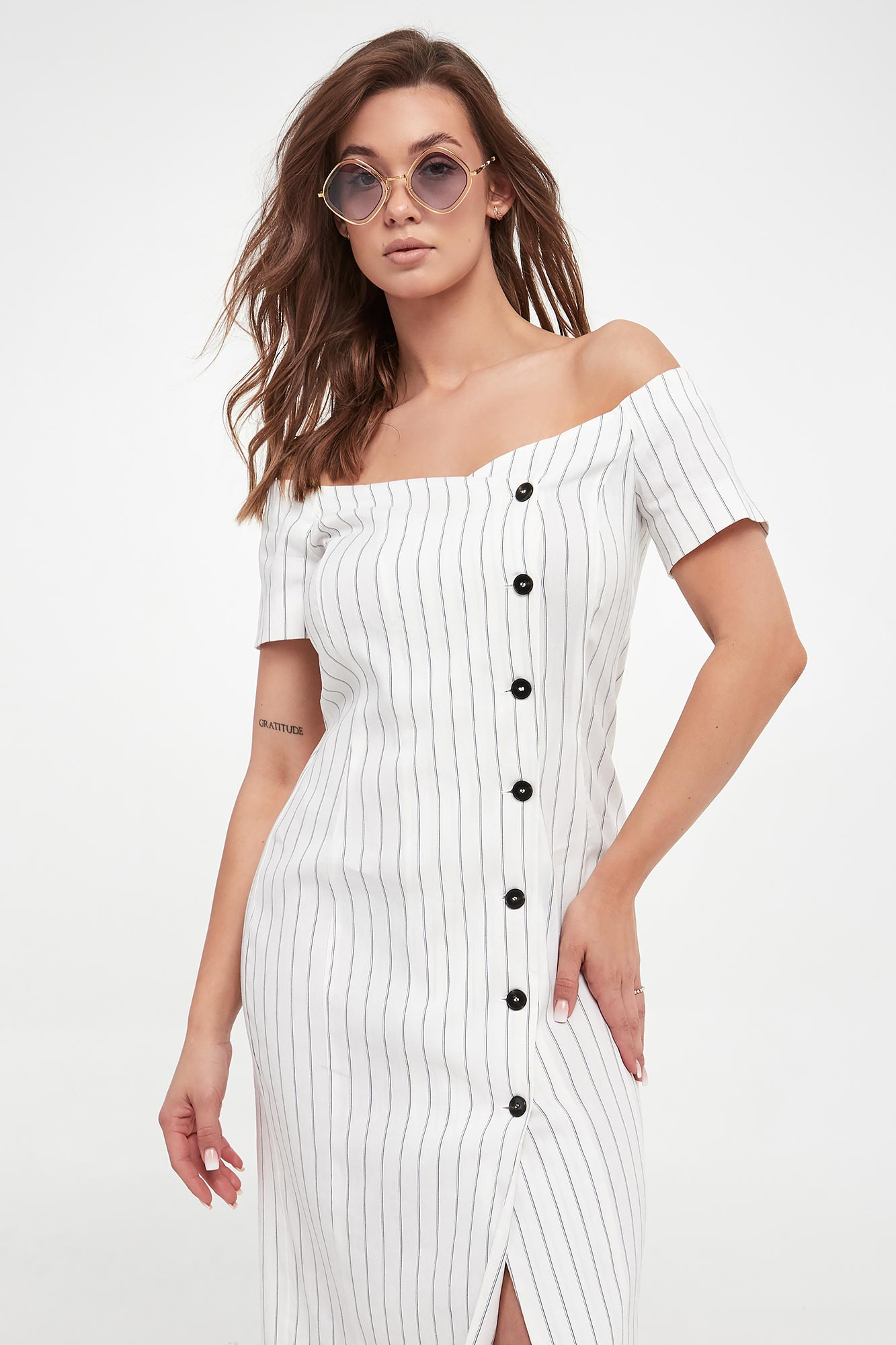 Sukienka lniana Giberna MARELLA