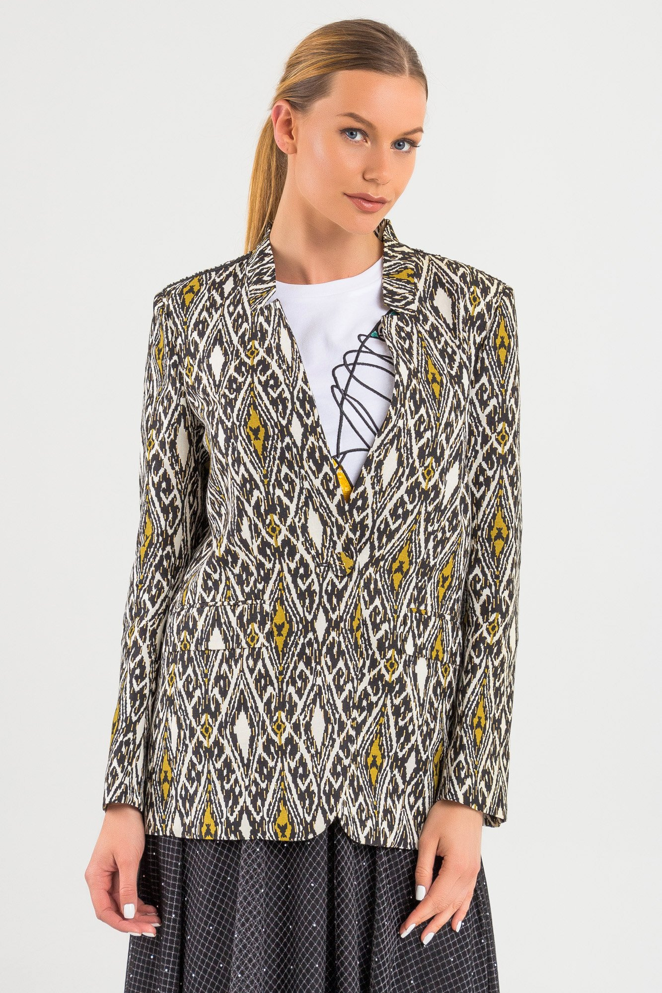 Żakiet lniany PATRIZIA PEPE