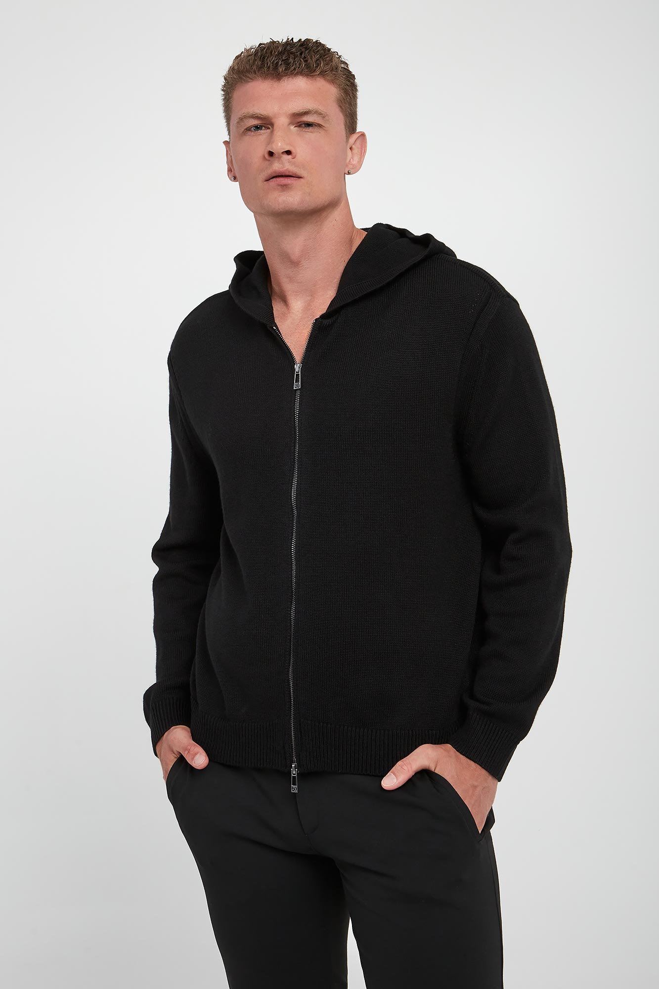 Sweter męski z wełną dziewiczą ARMANI EXCHANGE