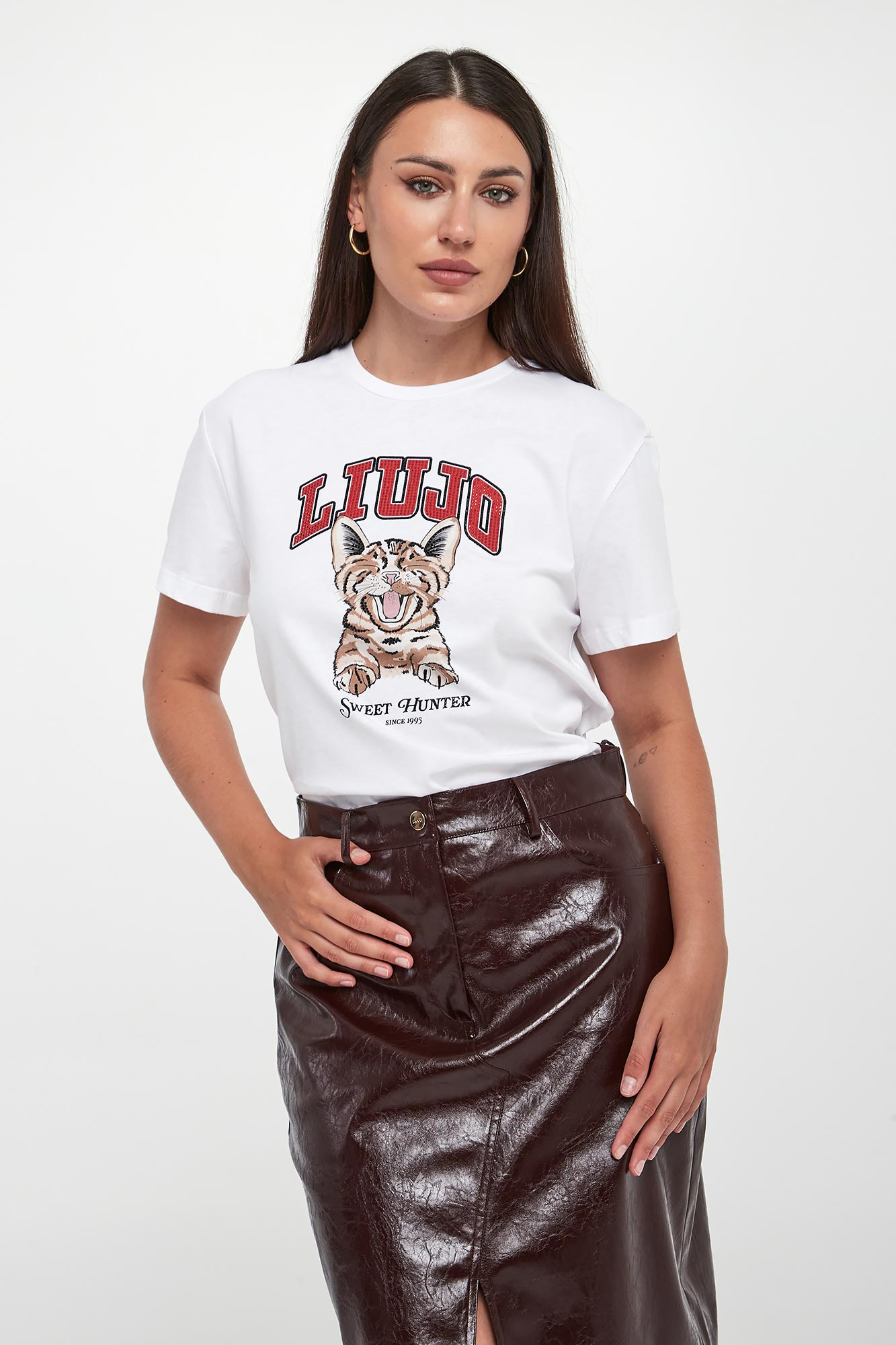 T-shirt damski z nadrukiem LIU JO