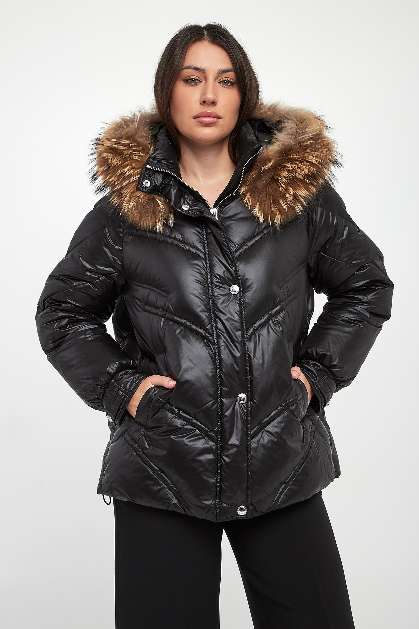 Kurtka damska z futerkiem ERMANNO FRIENZE