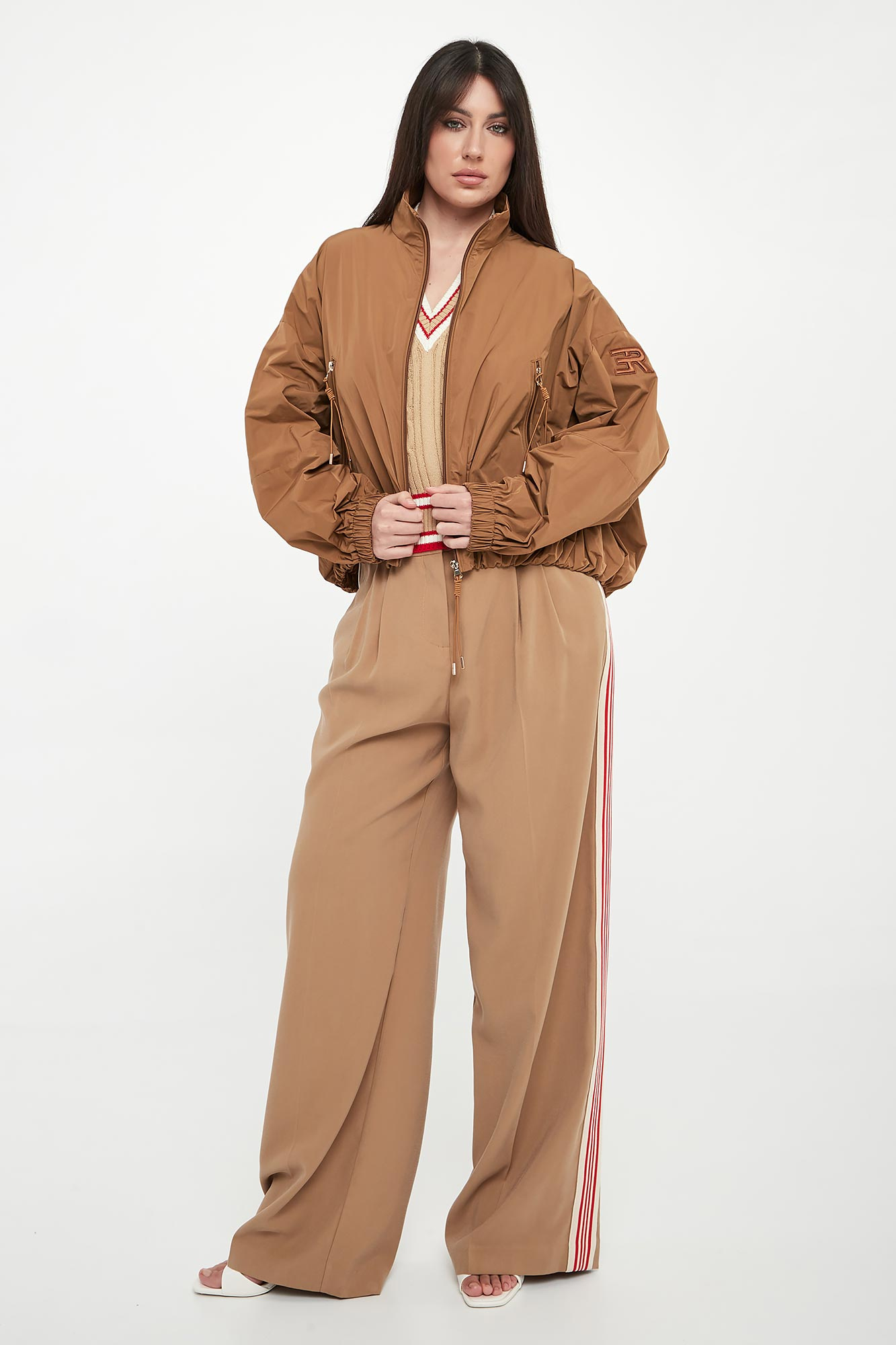 Spodnie damskie z lampasem ERMANNO FIRENZE