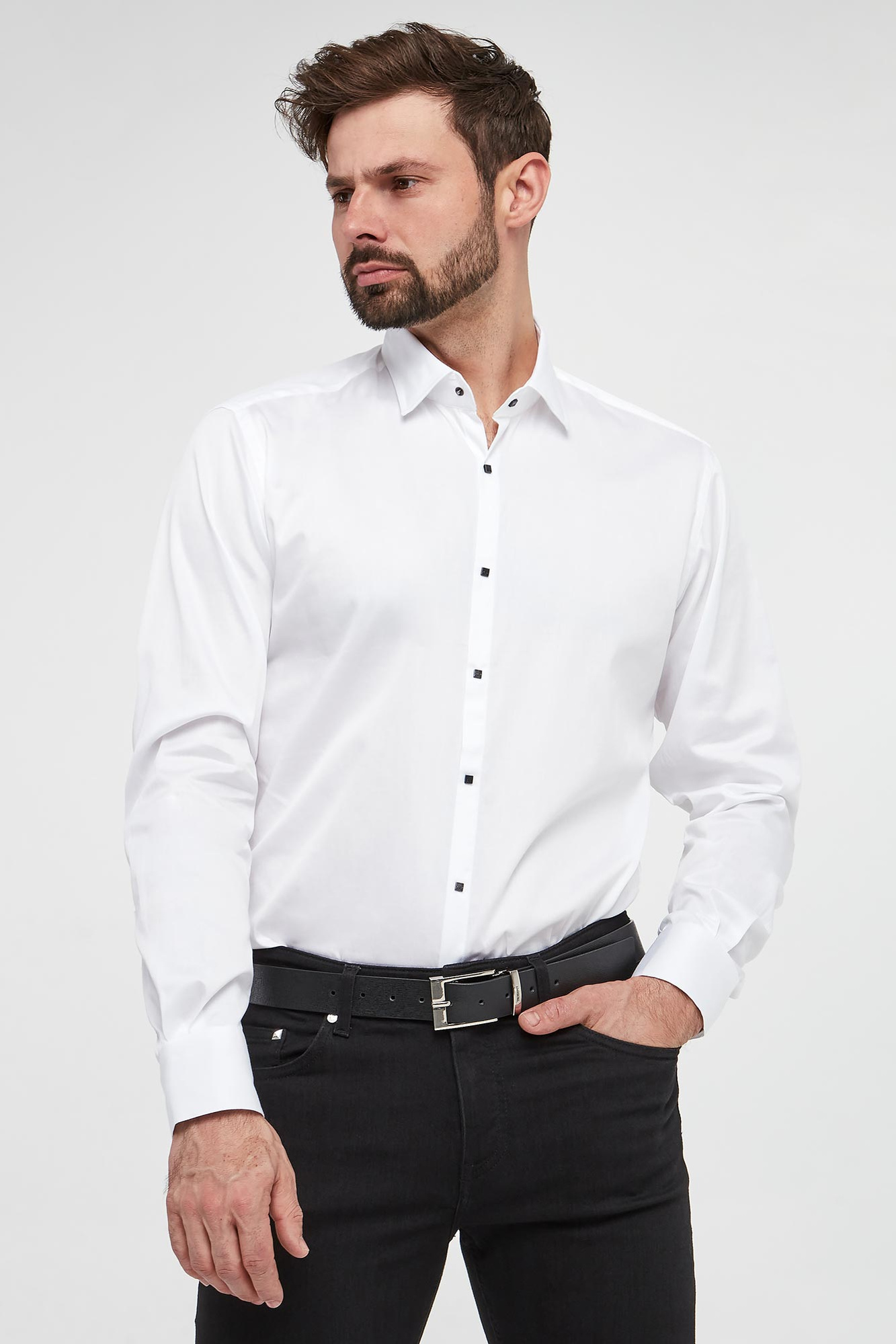 Koszula męska popelinowa KARL LAGERFELD