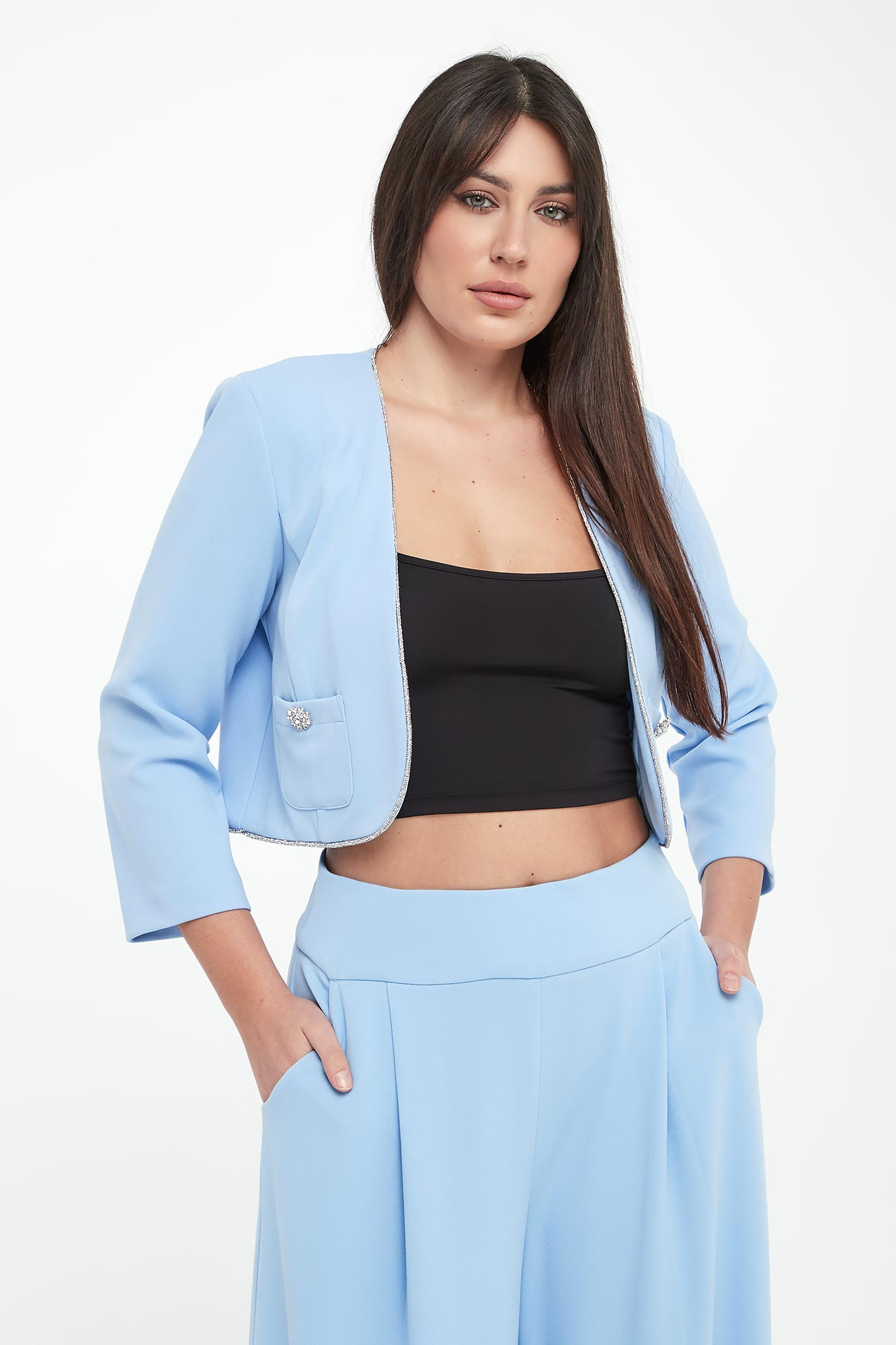 Żakiet z krepy JOSEPH RIBKOFF